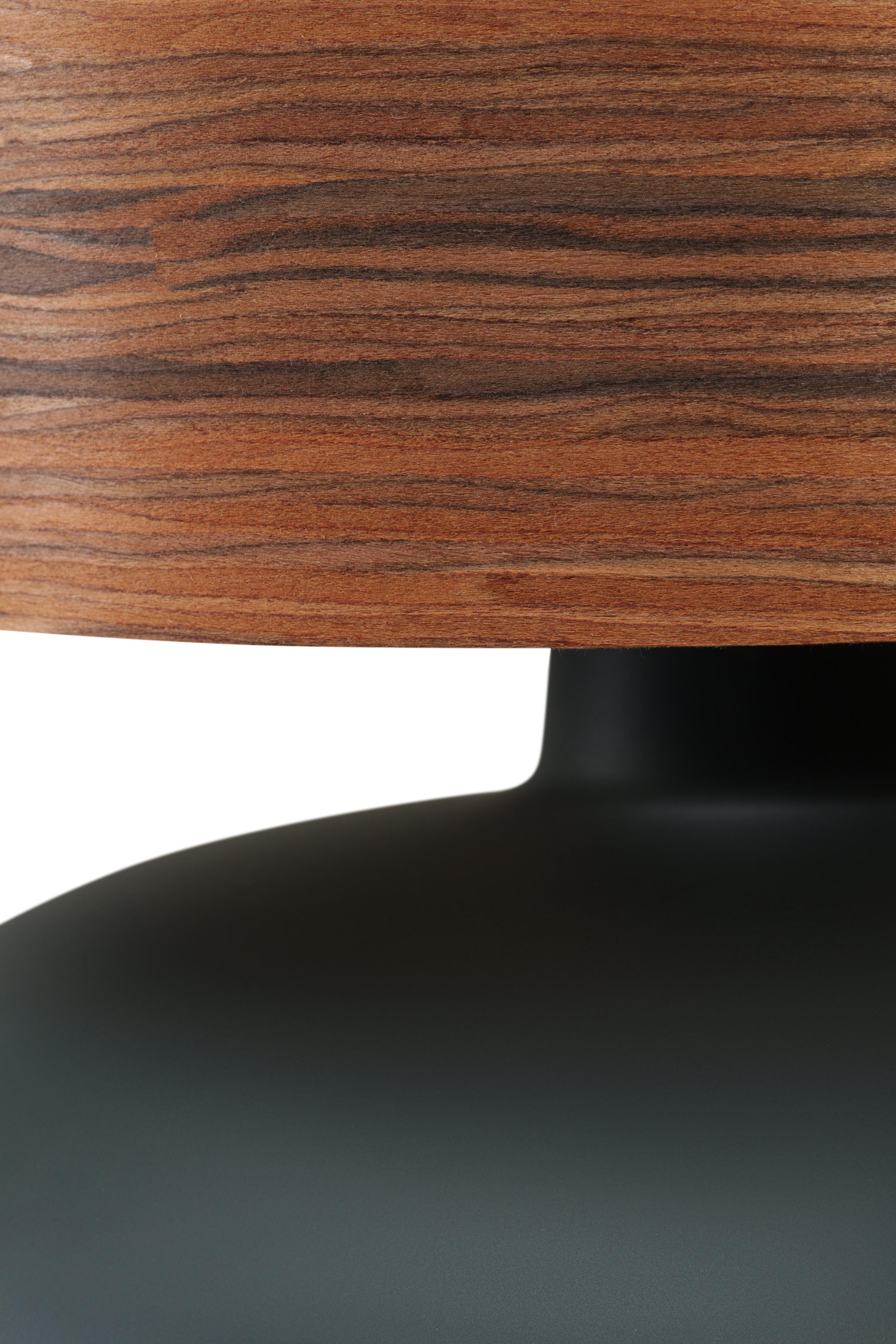 SAWA WOOD walnut veneer table lamp