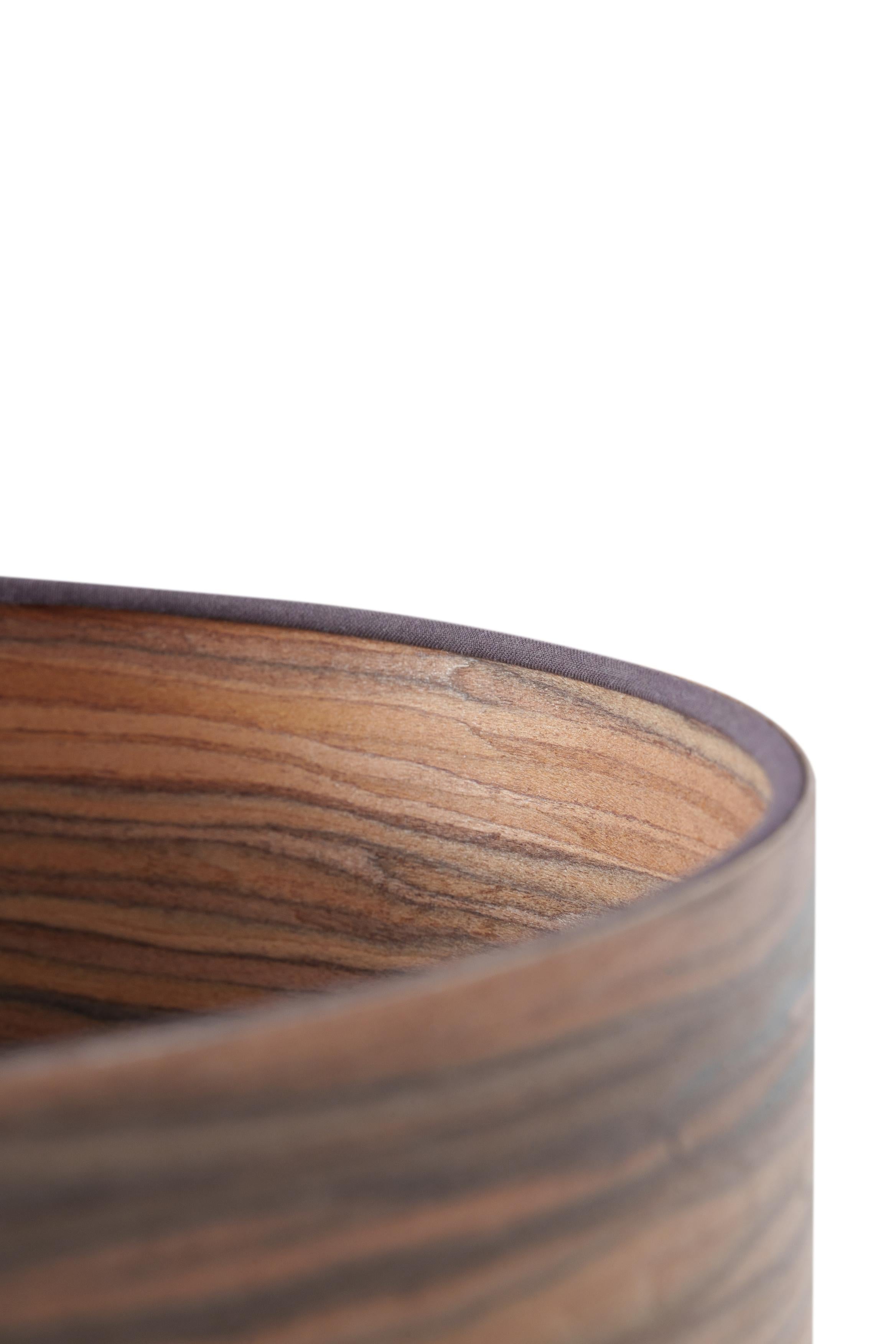 SAWA WOOD walnut veneer table lamp
