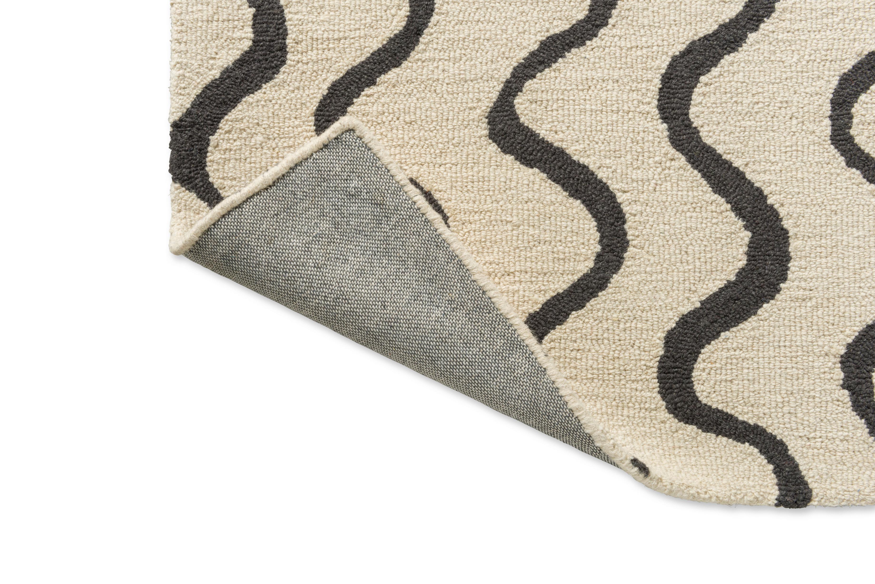 RIBBON Beige Carpet with Black