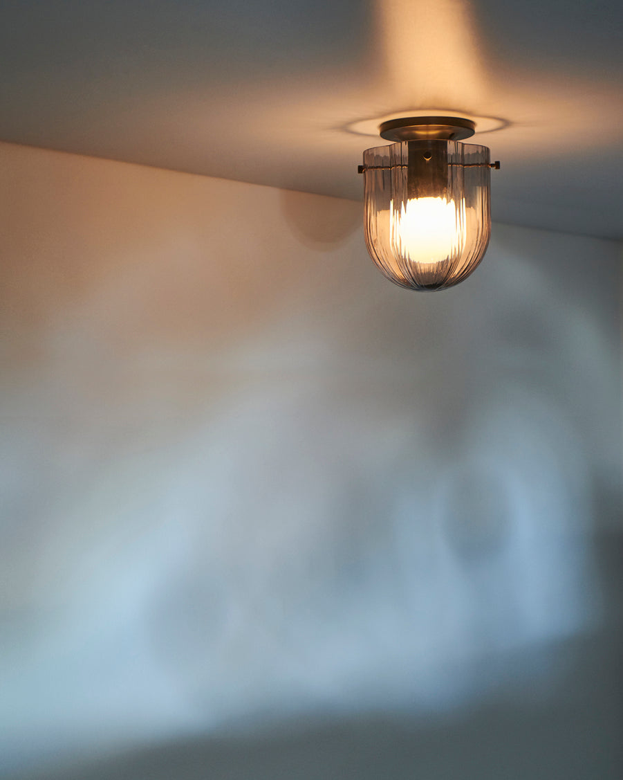 SEINE ceiling lamp pink glass