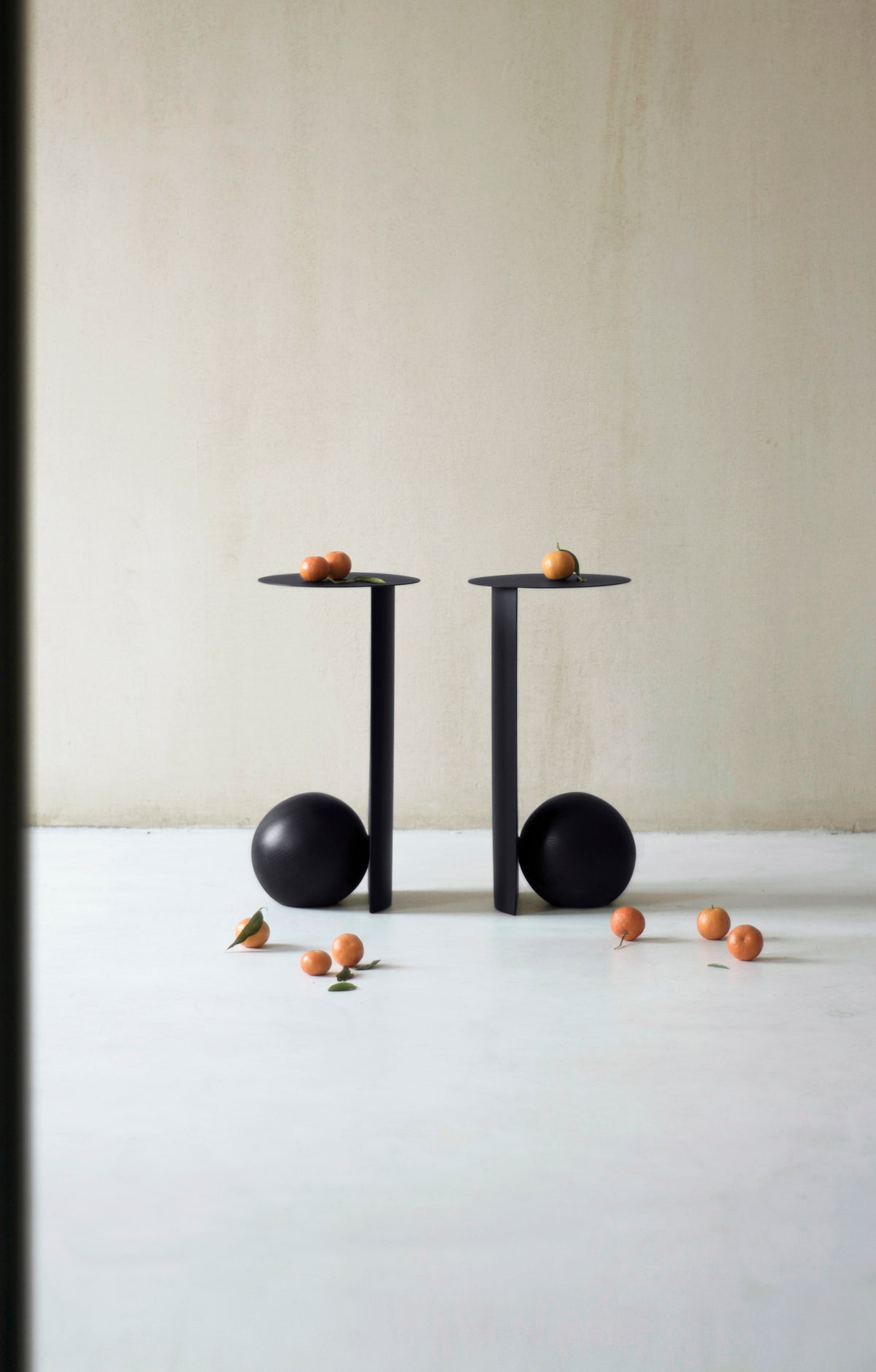 SION Side Table in Steel and Wood