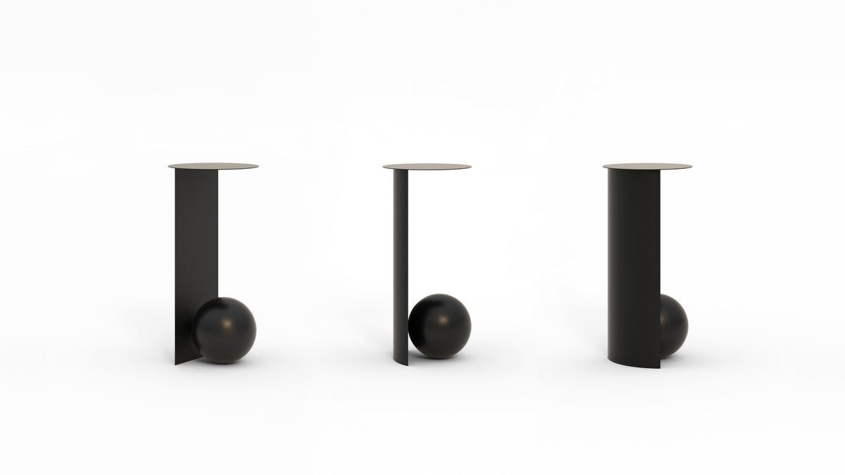 SION Side Table in Steel and Wood
