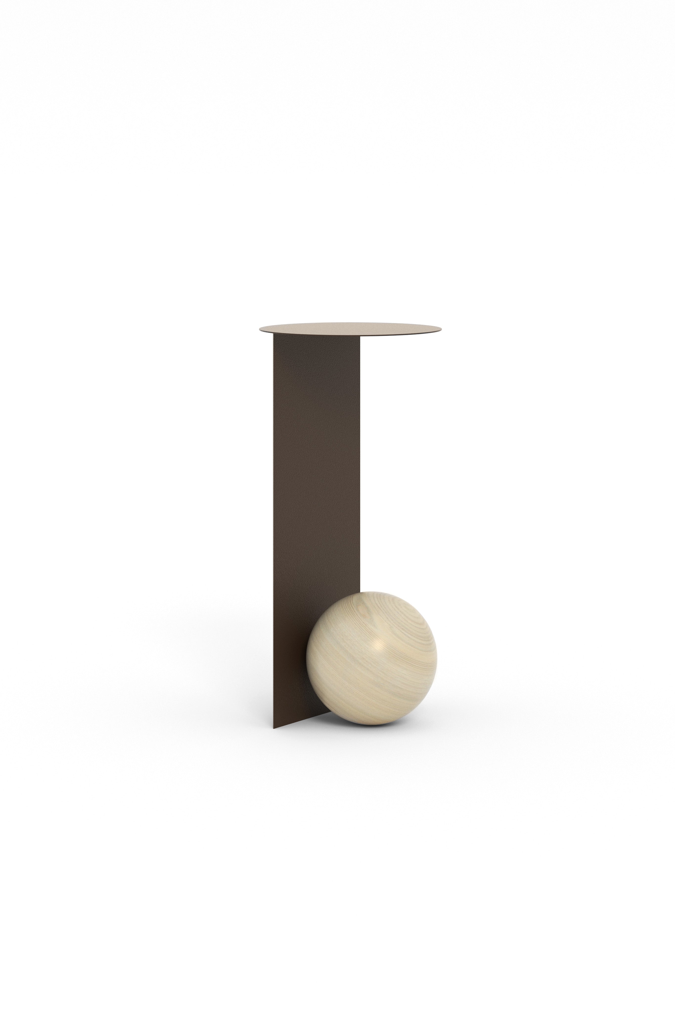 SION Side Table in Steel and Wood