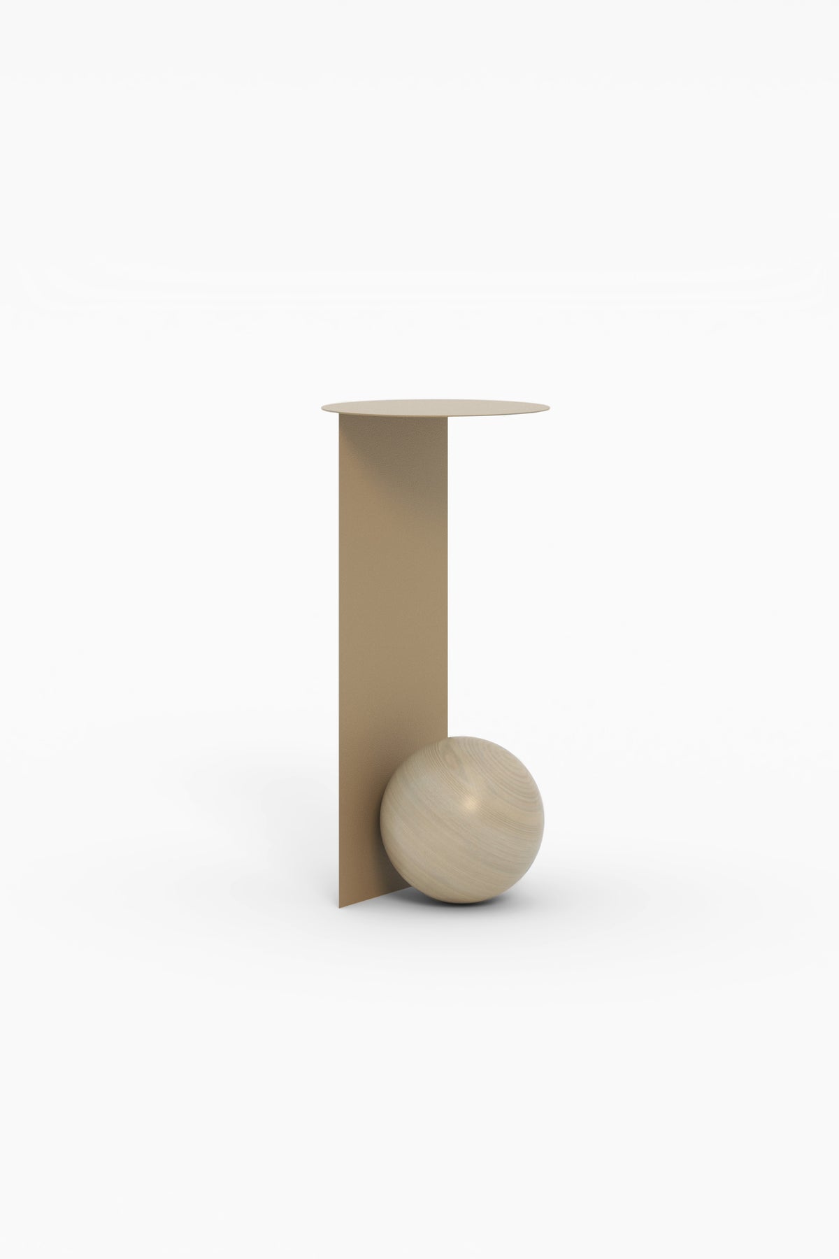 SION Side Table in Steel and Wood