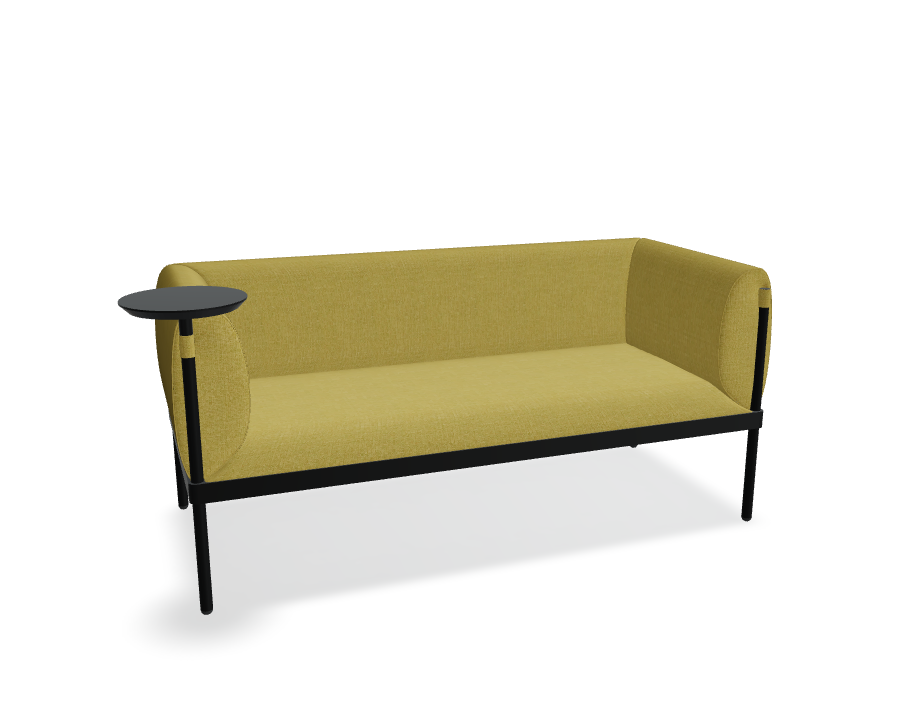2-Sitzer-Sofa niedrig gepolsterte Stelzen