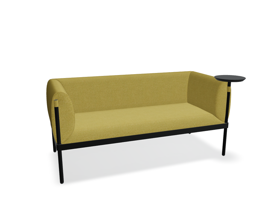 2-Sitzer-Sofa niedrig gepolsterte Stelzen