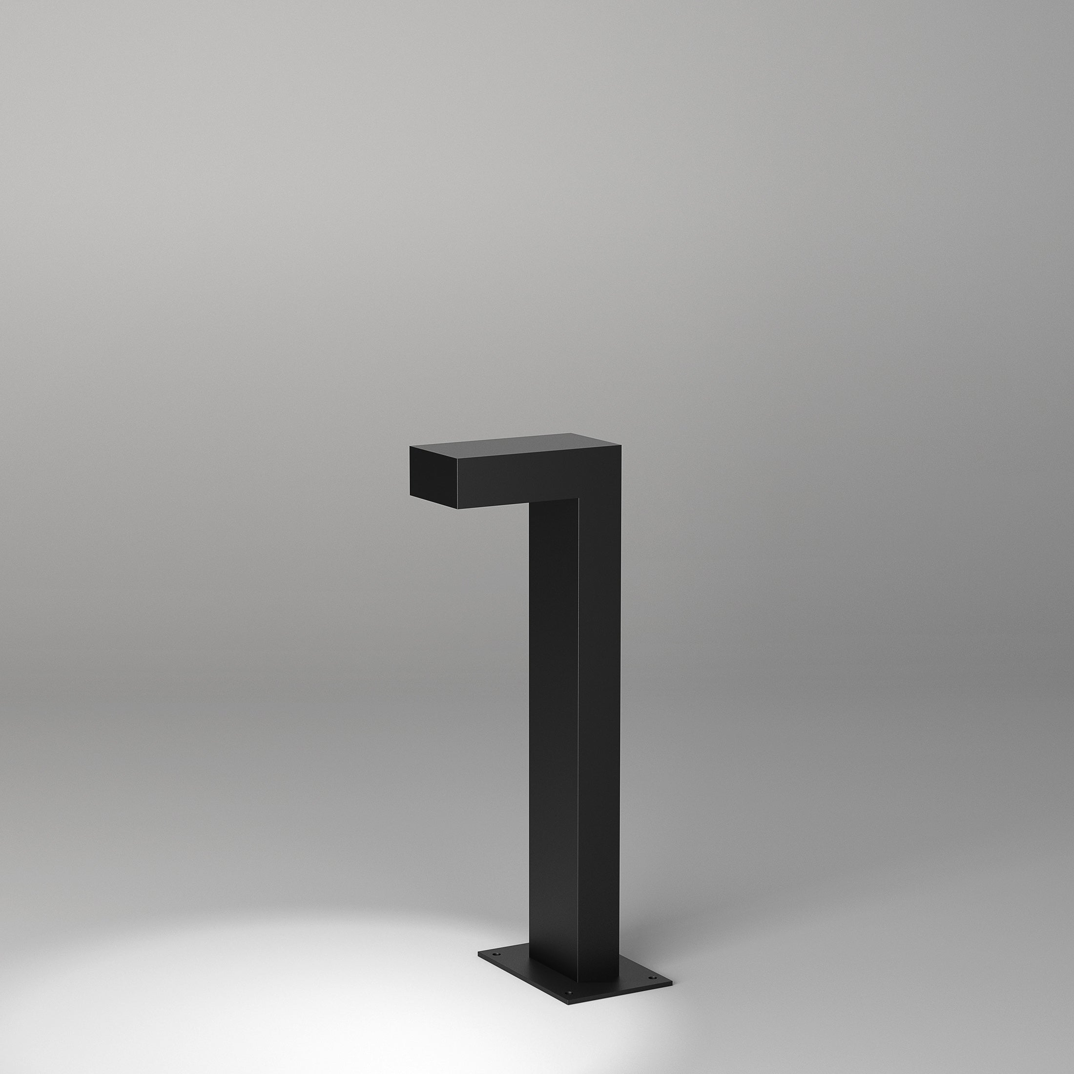 Black SLUP outdoor lamp