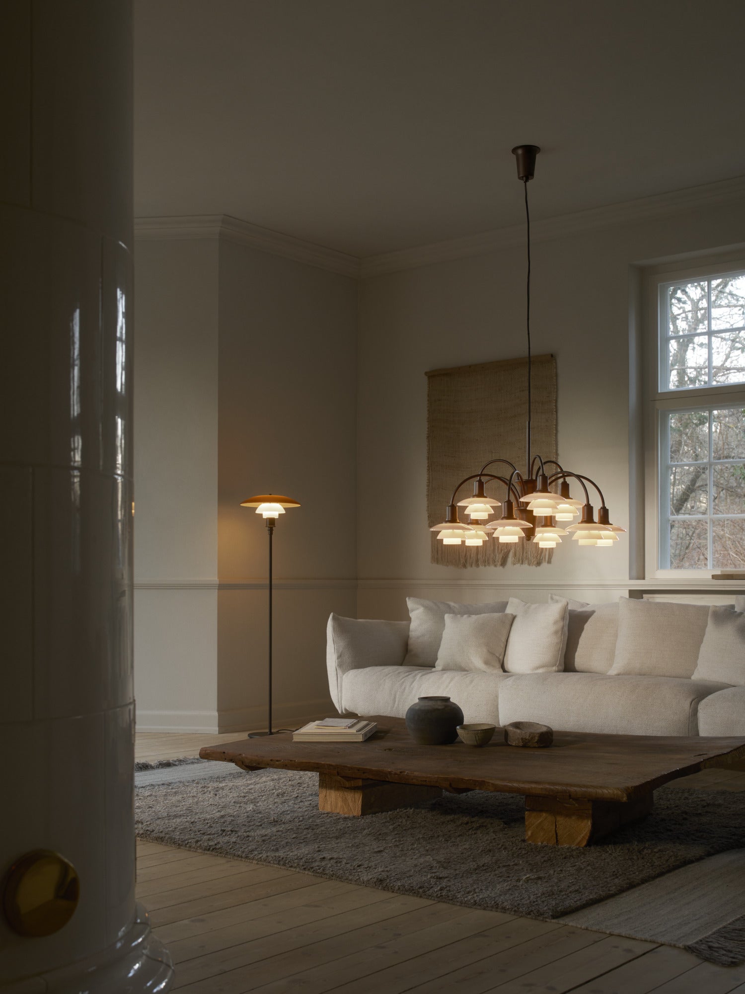 PH 3½-2½ Amber Floor Lamp