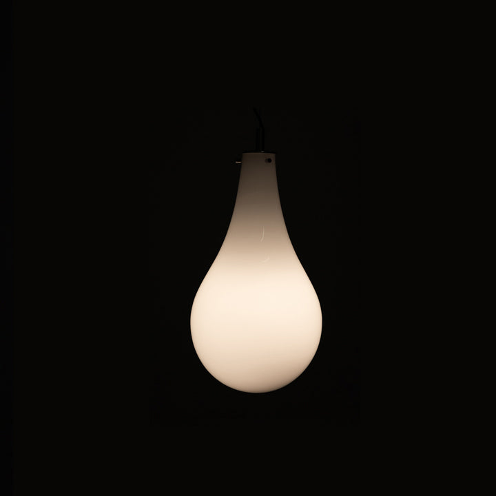 Pendant lamp STILLA white with silver finish