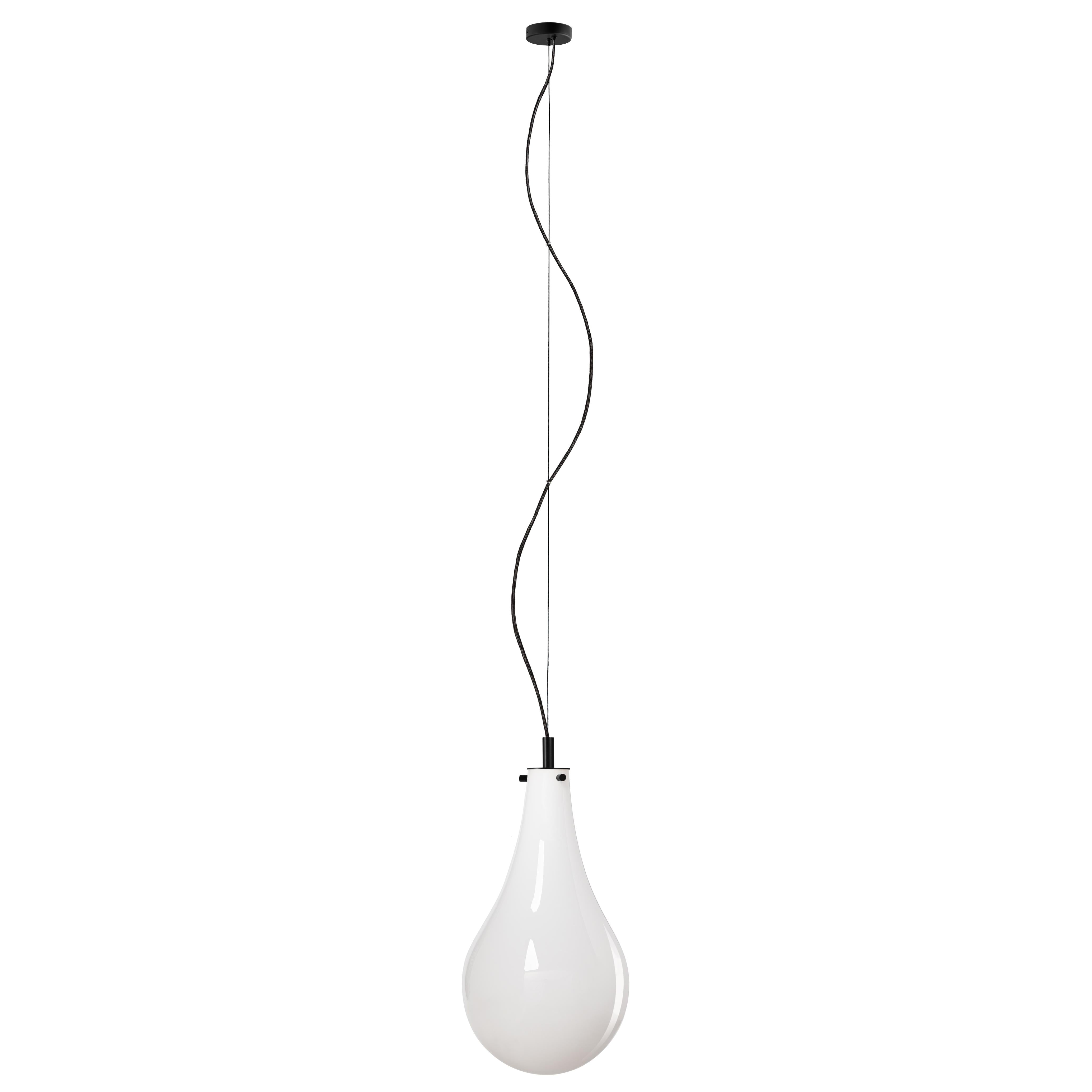 STILLA pendant lamp white with black finish