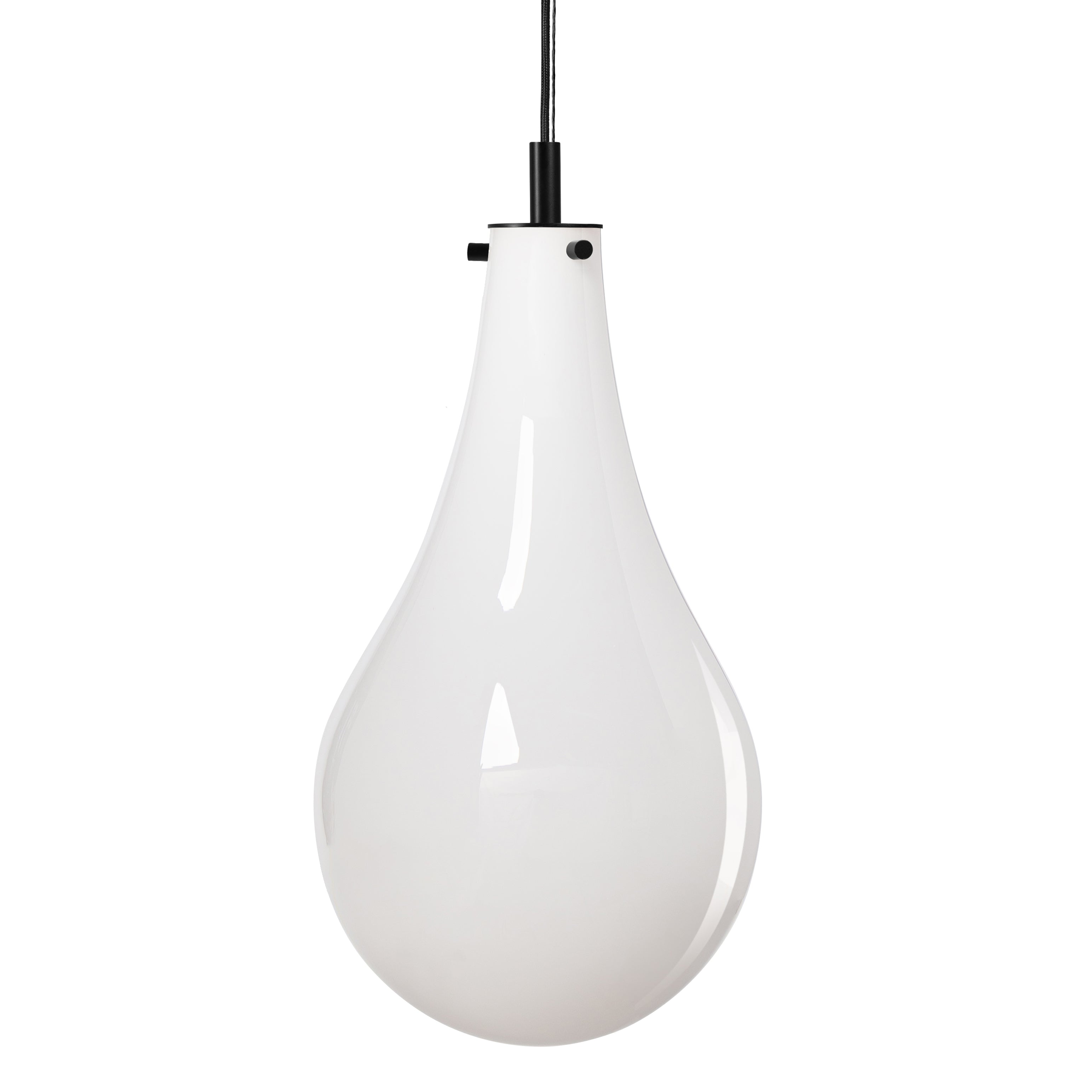 STILLA pendant lamp white with black finish