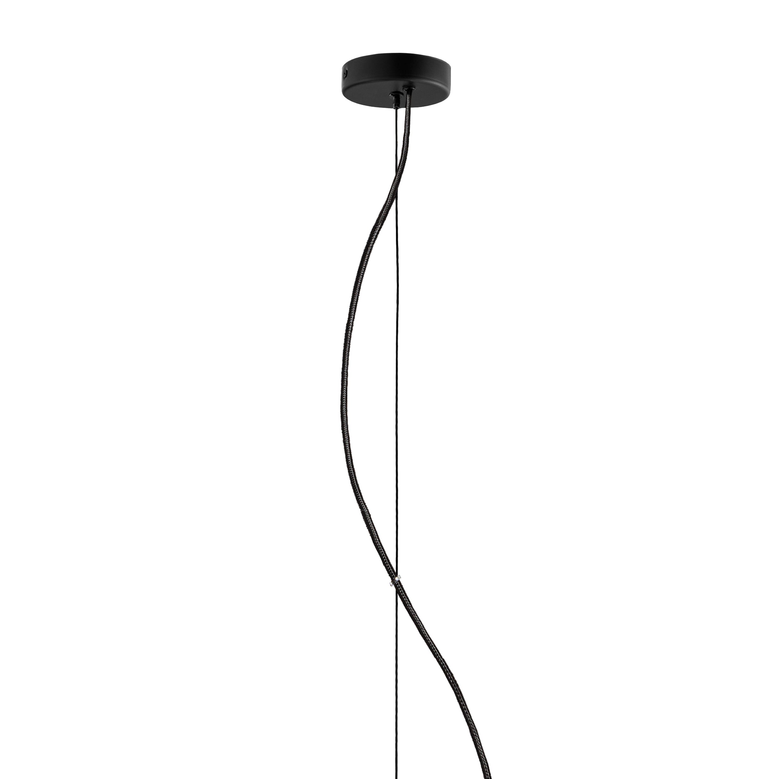 STILLA pendant lamp white with black finish
