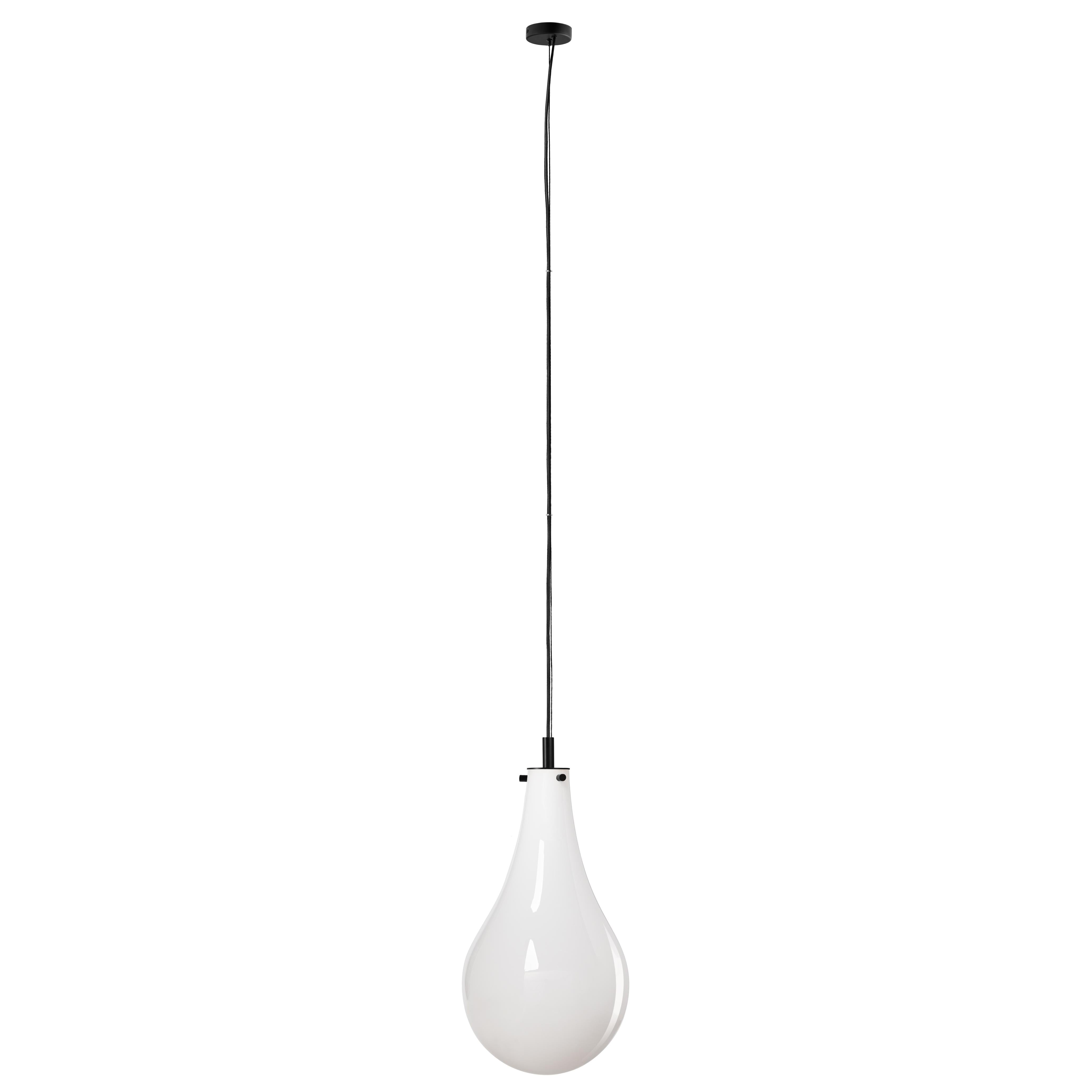 STILLA pendant lamp white with black finish
