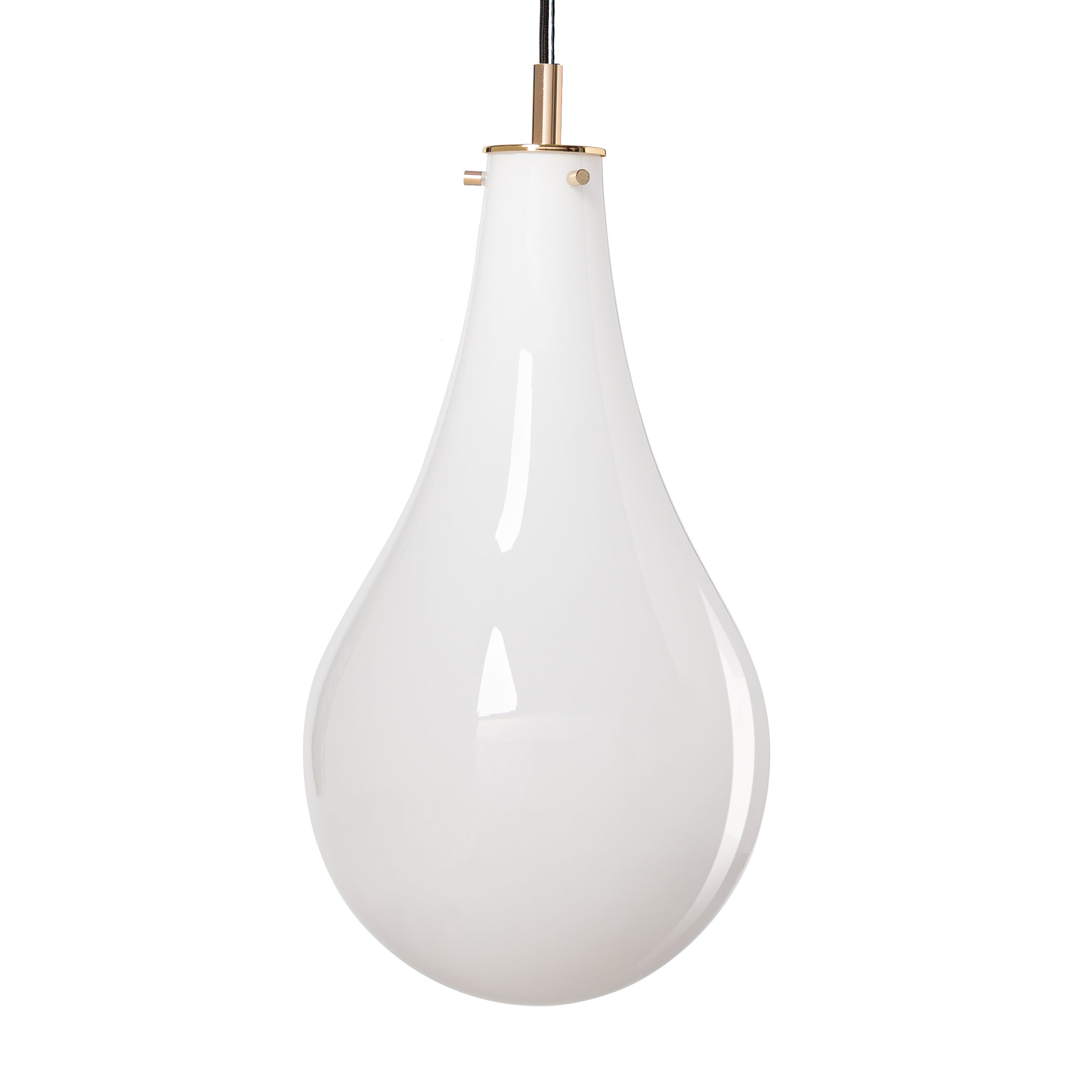 STILLA 2 pendant lamp white with gold finish