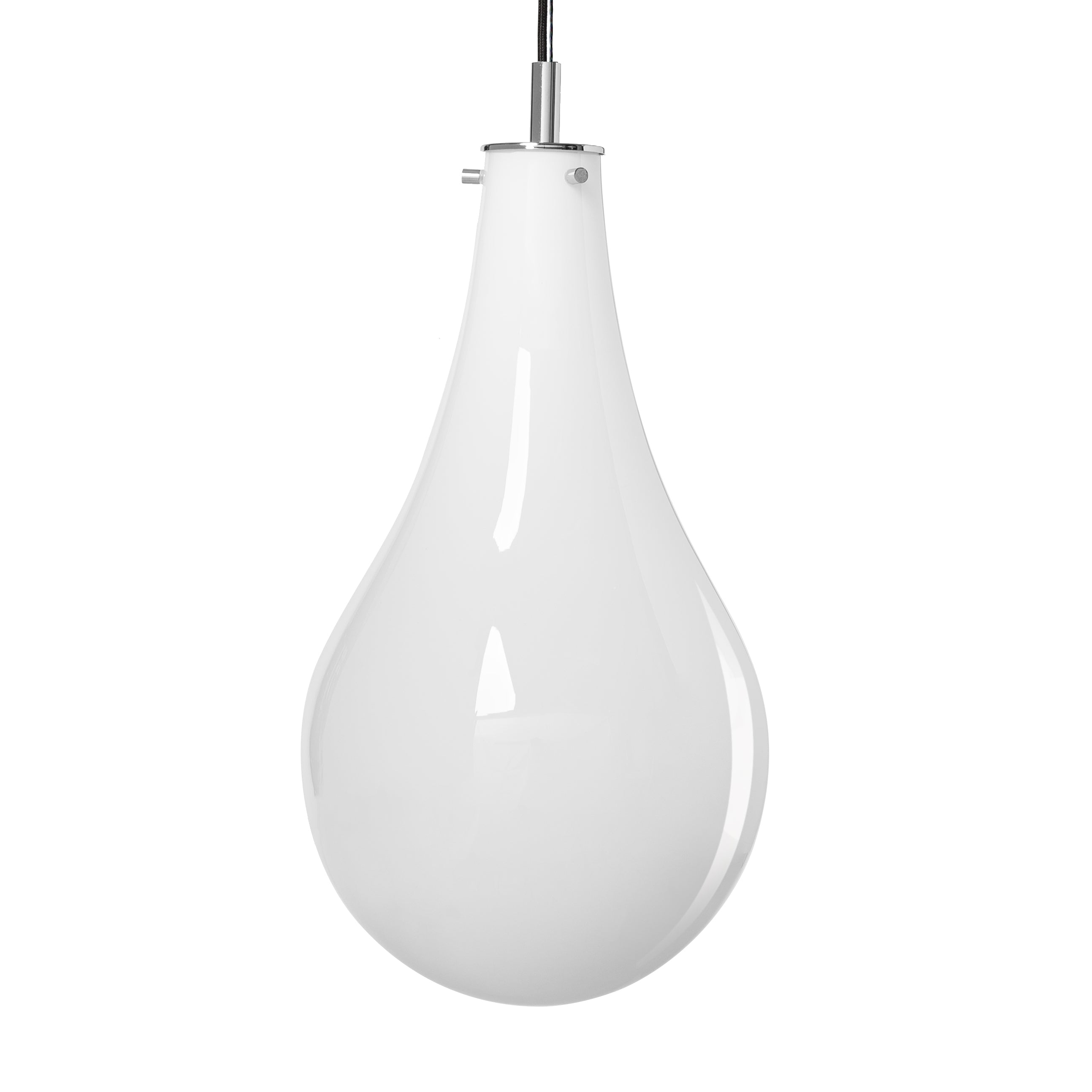 STILLA 2 pendant lamp white with silver finish