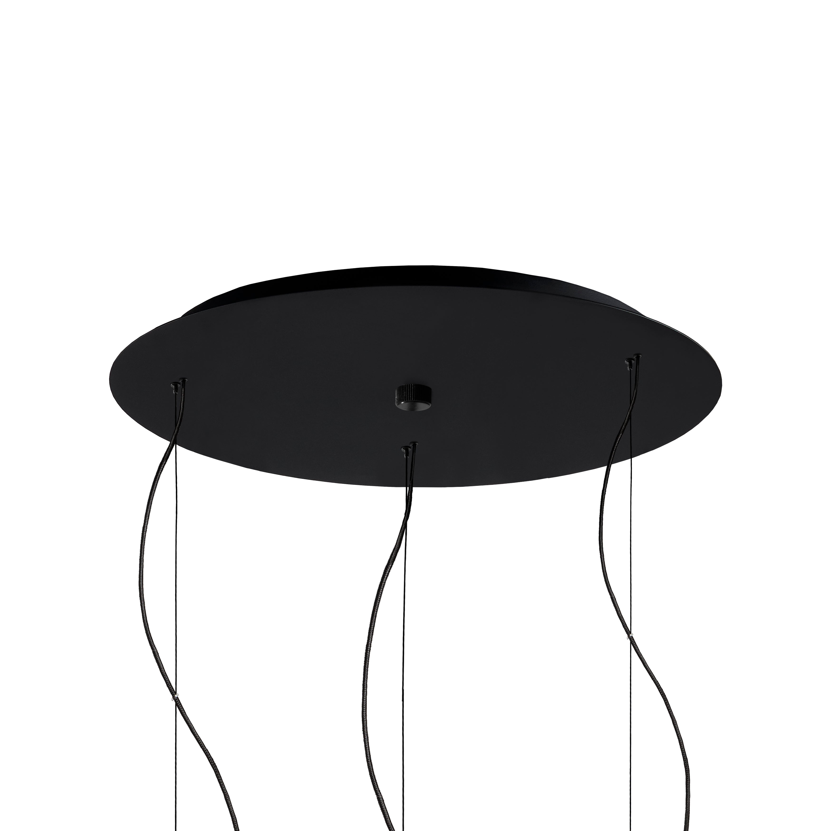 STILLA 3 pendant lamp white with black finish