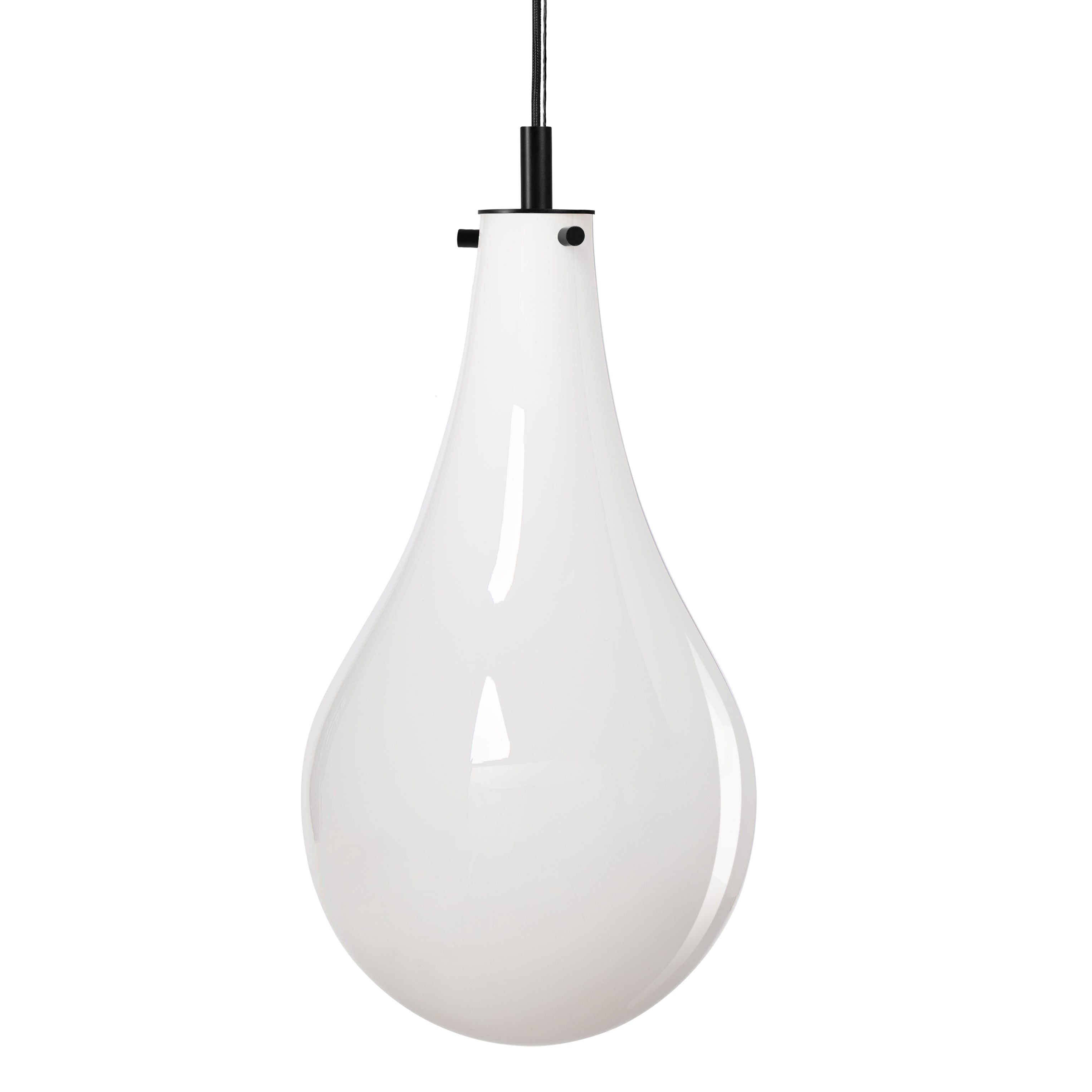 STILLA 3 pendant lamp white with black finish