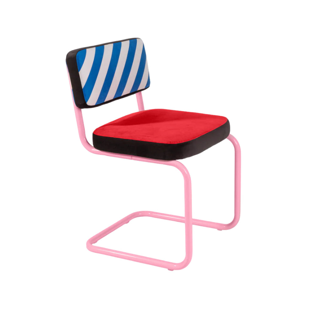 SUPERCHAIR HATCH Chair red with pink base