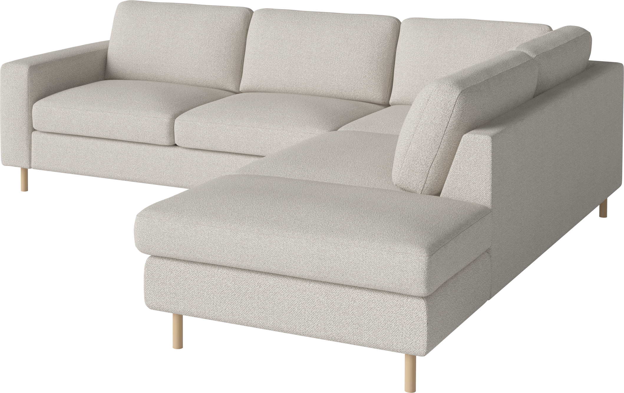 Open corner right -sided scandinavia white -like base