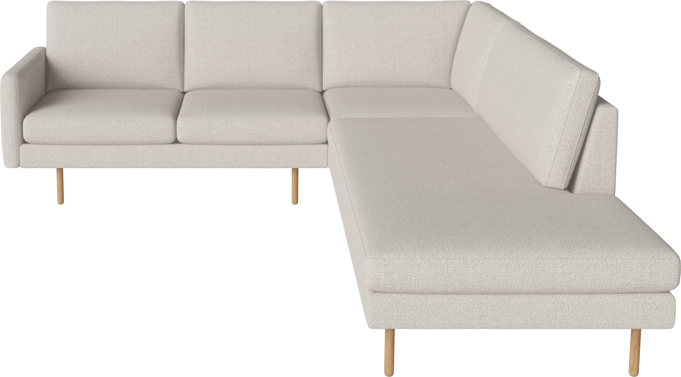 Open corner right -sided scandinavia oak base