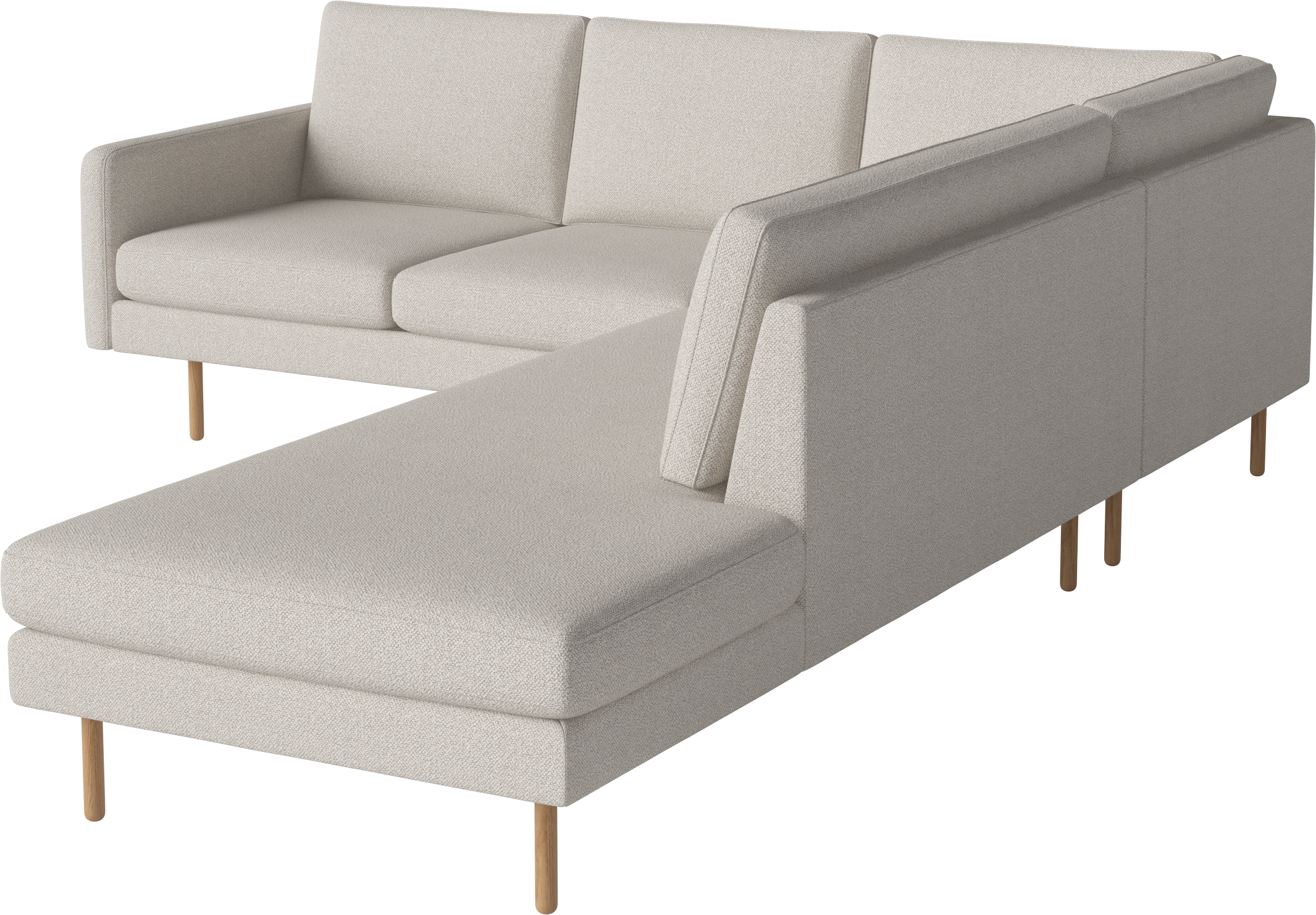 Open corner right -sided scandinavia oak base