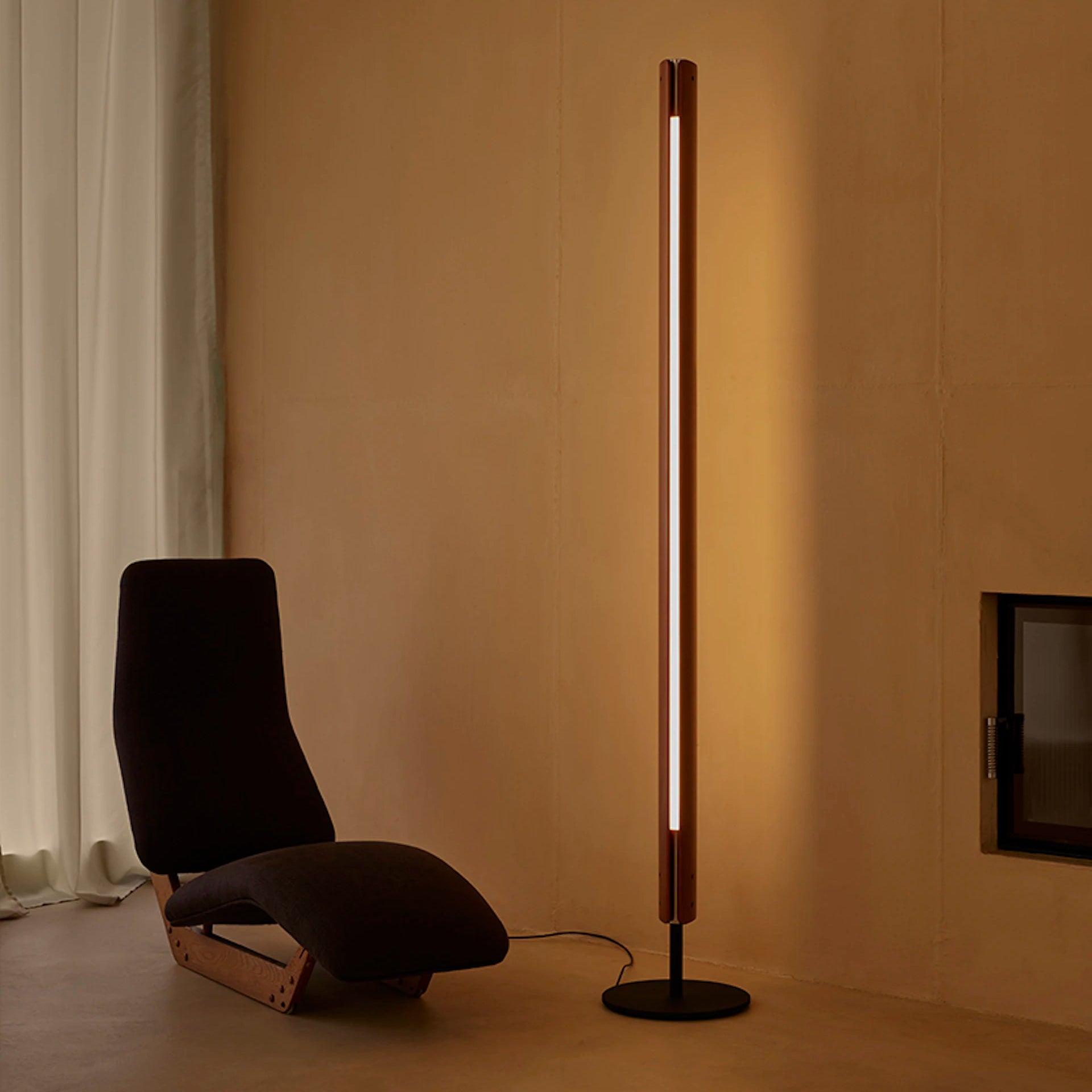 SEKI-HAN Floor Lamp in Copper Brown