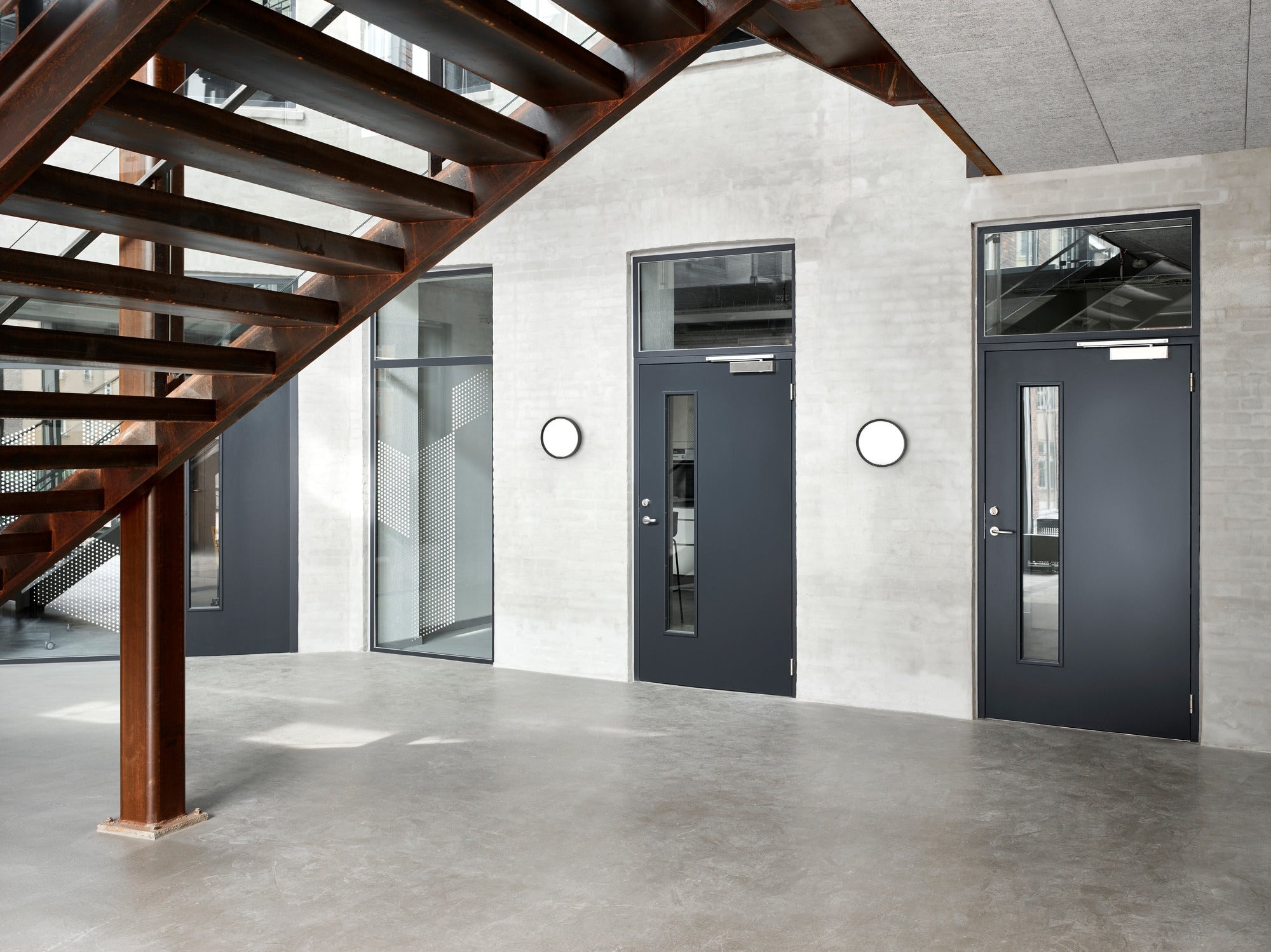 Wandleuchte LP SLIM ROUND schwarz