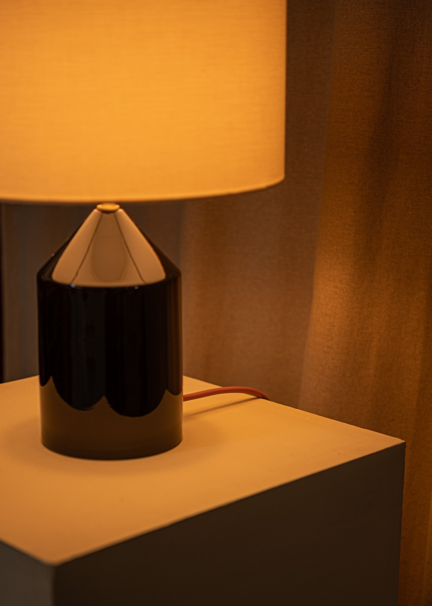 Ceramic Table Lamp JOSEF Black