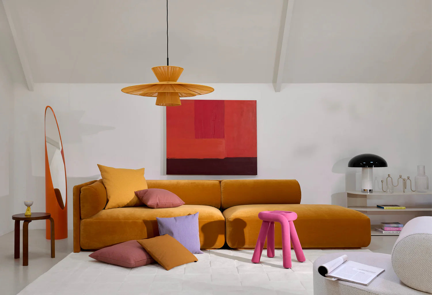 Hanging Lamp SOLLE Honey Yellow