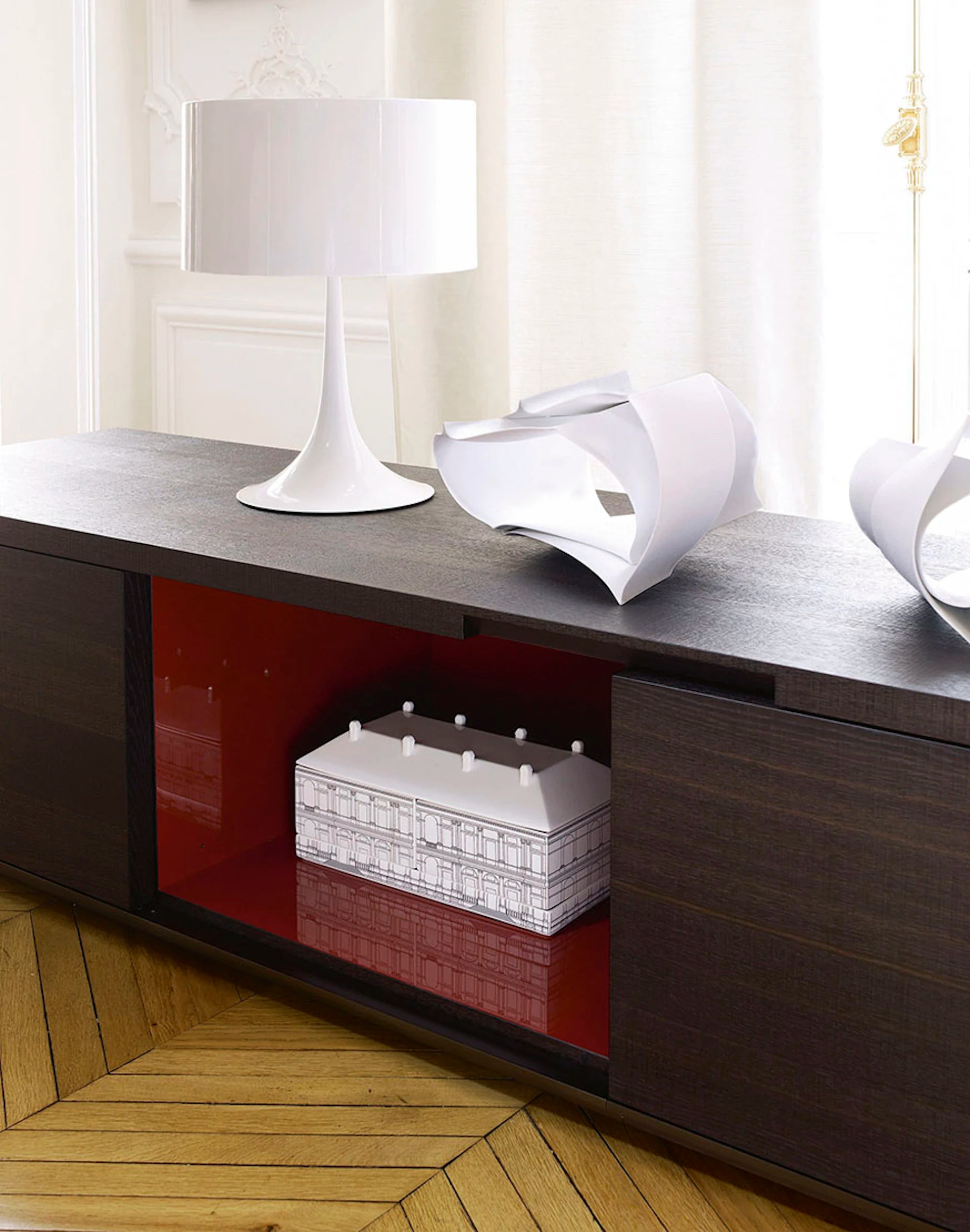 Tischlampe SPUN LIGHT weiß