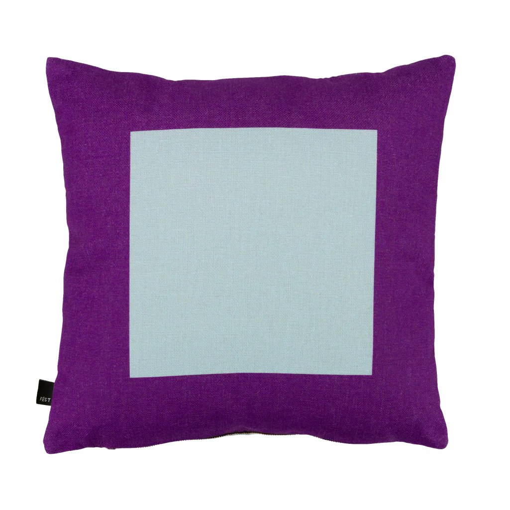SQUARE Pillow Blue with Purple