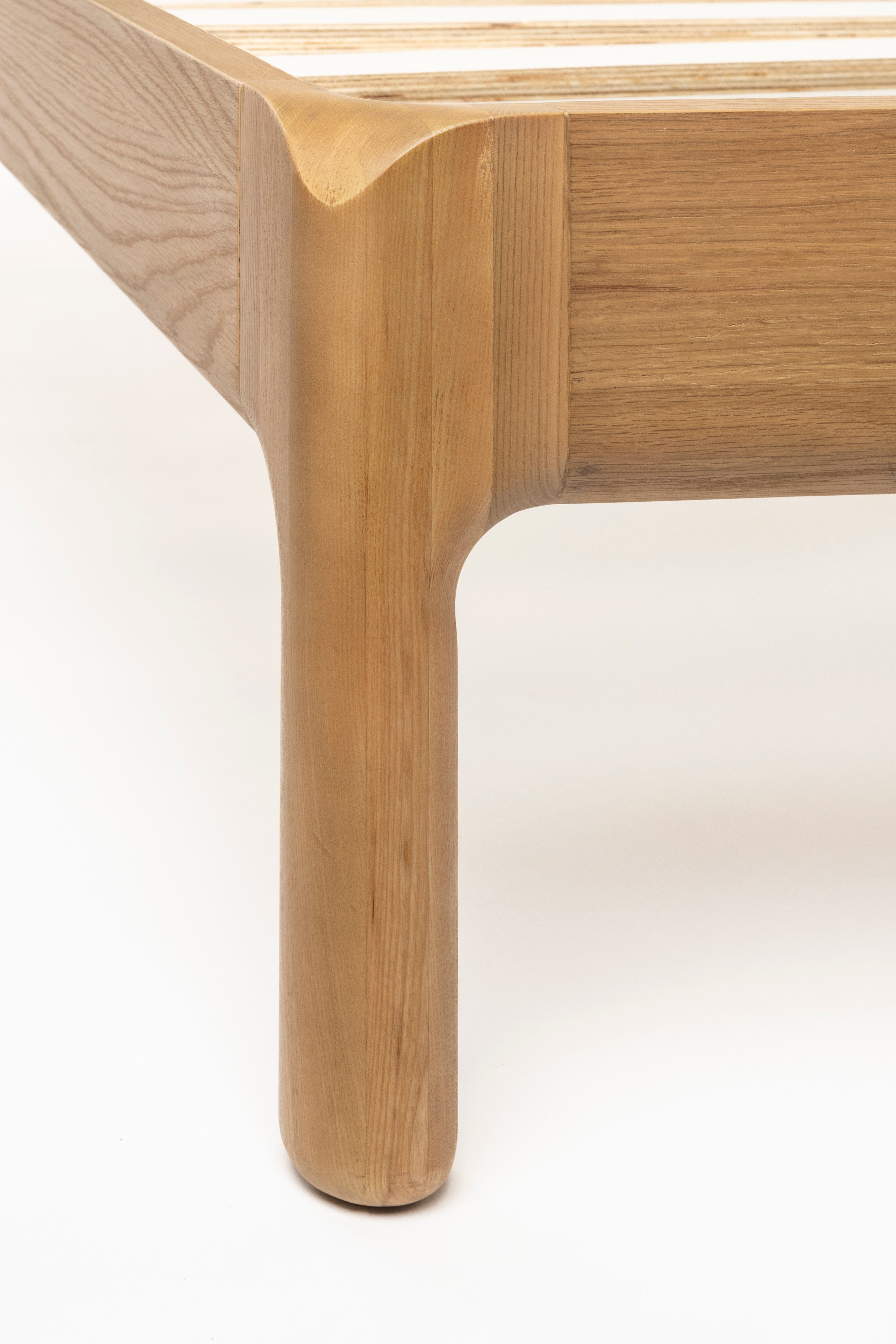 STORM WEBBING Bed in Ash Wood