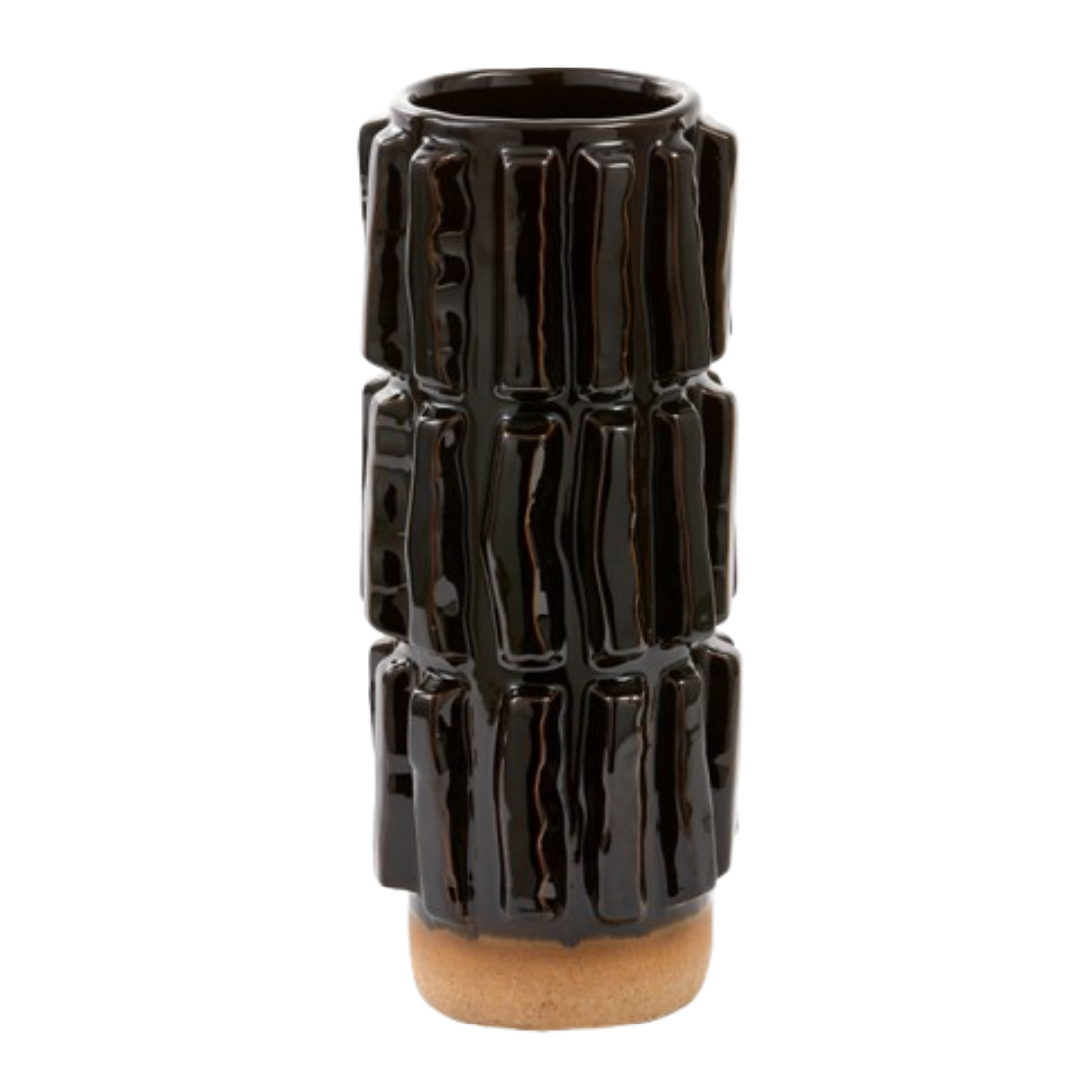 STRUCTURE Vase dunkelbraun