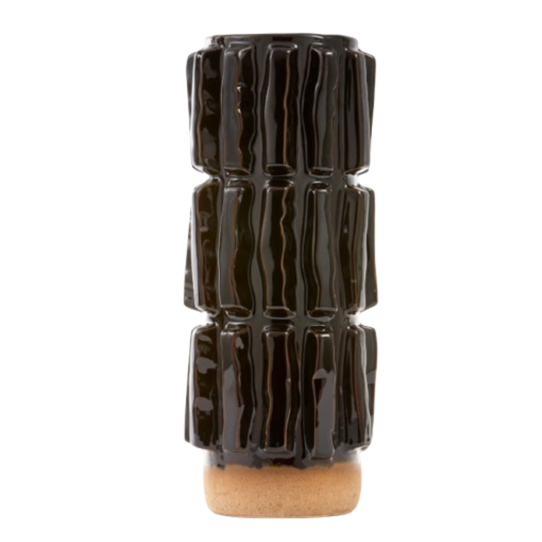 STRUCTURE Vase dunkelbraun