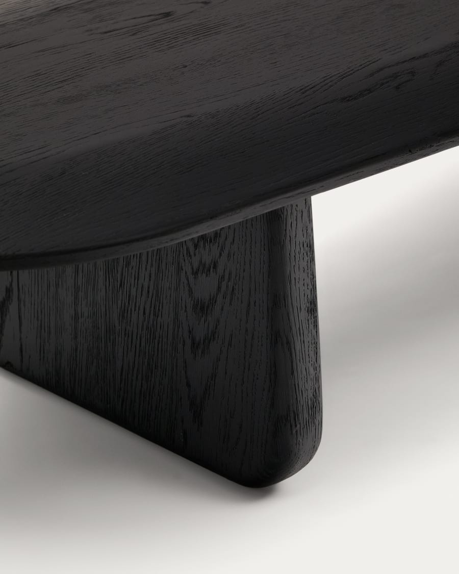 Pirita Couchtisch schwarzes Eichenholz Holz