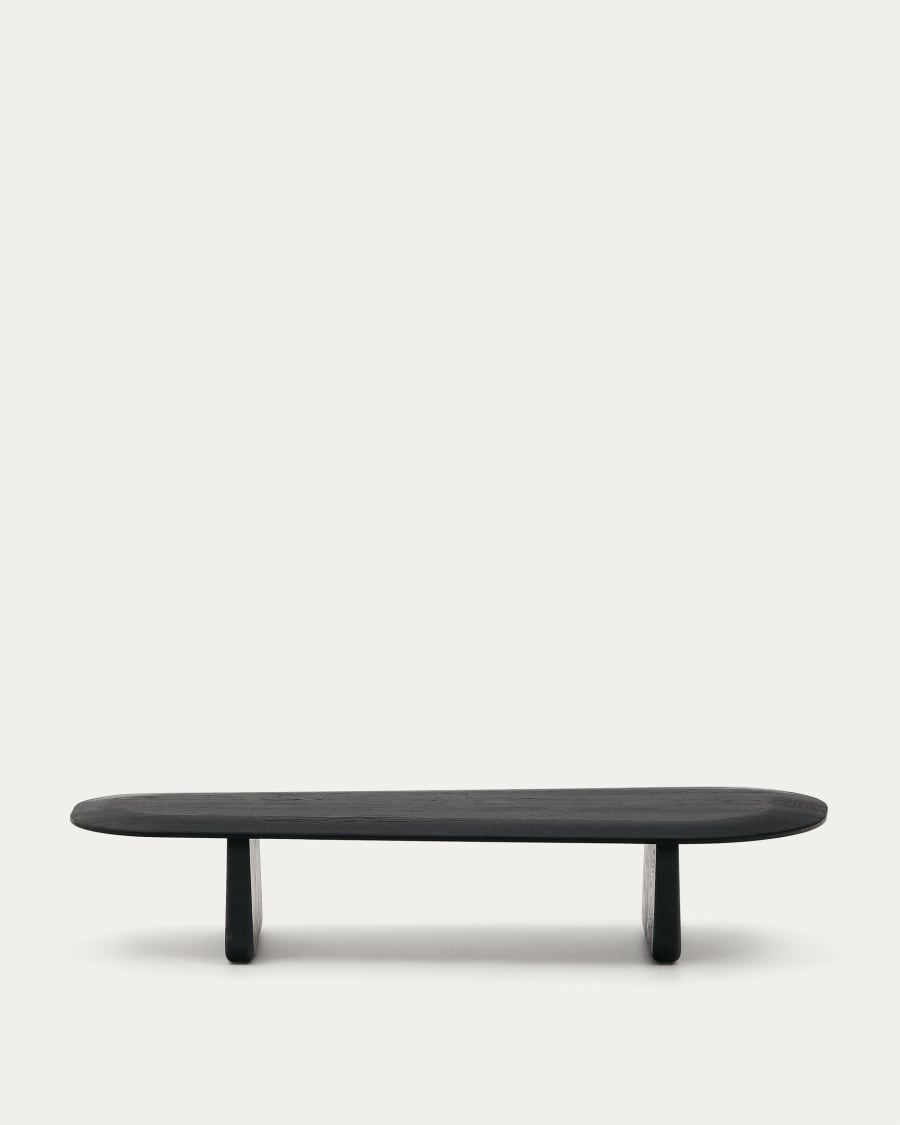 Pirita Couchtisch schwarzes Eichenholz Holz