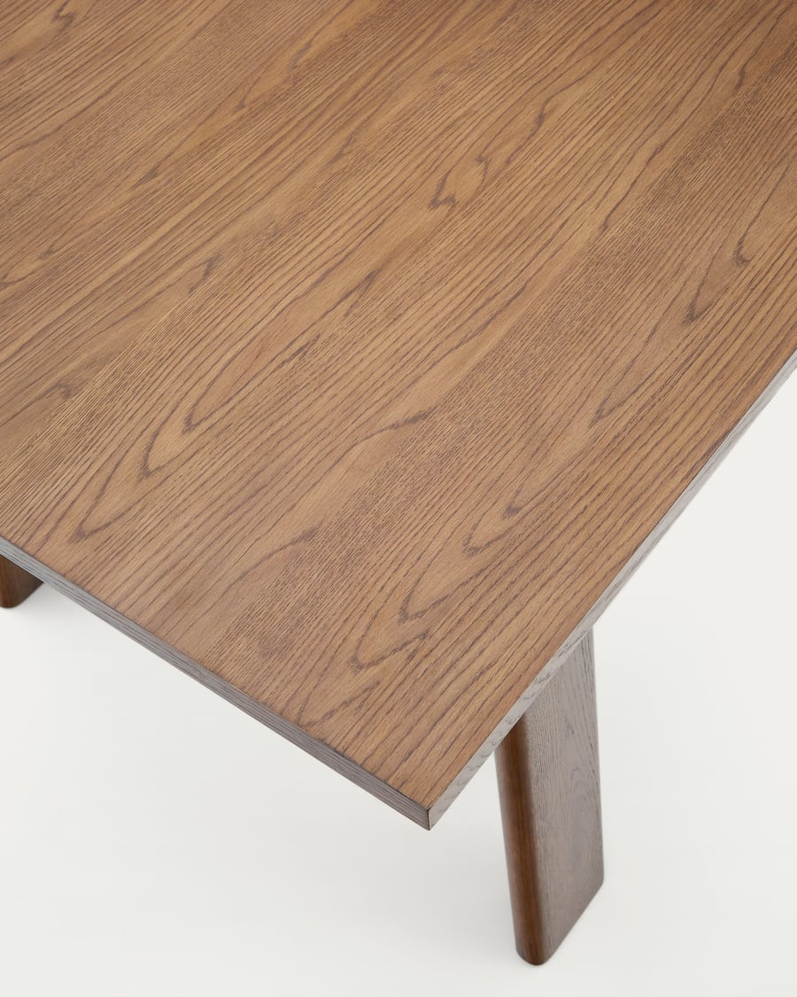 ARLEN Extendable Table with Oak Veneer and Walnut Finish