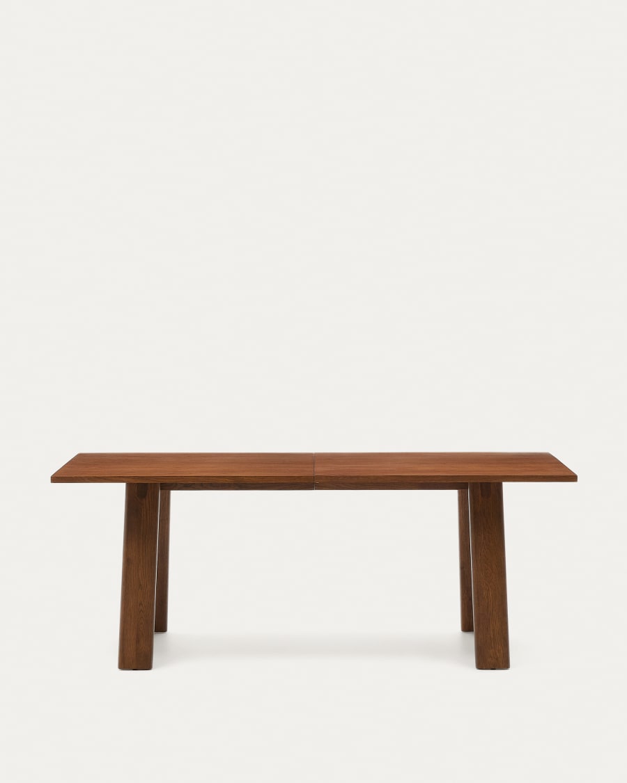 ARLEN Extendable Table with Oak Veneer and Walnut Finish