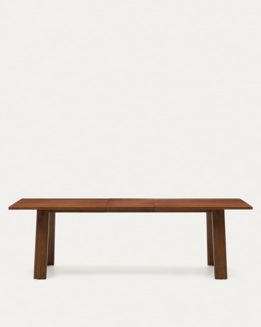 ARLEN Extendable Table with Oak Veneer and Walnut Finish