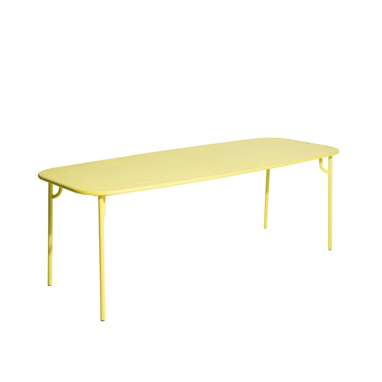 WEEK-END garden table in bright yellow