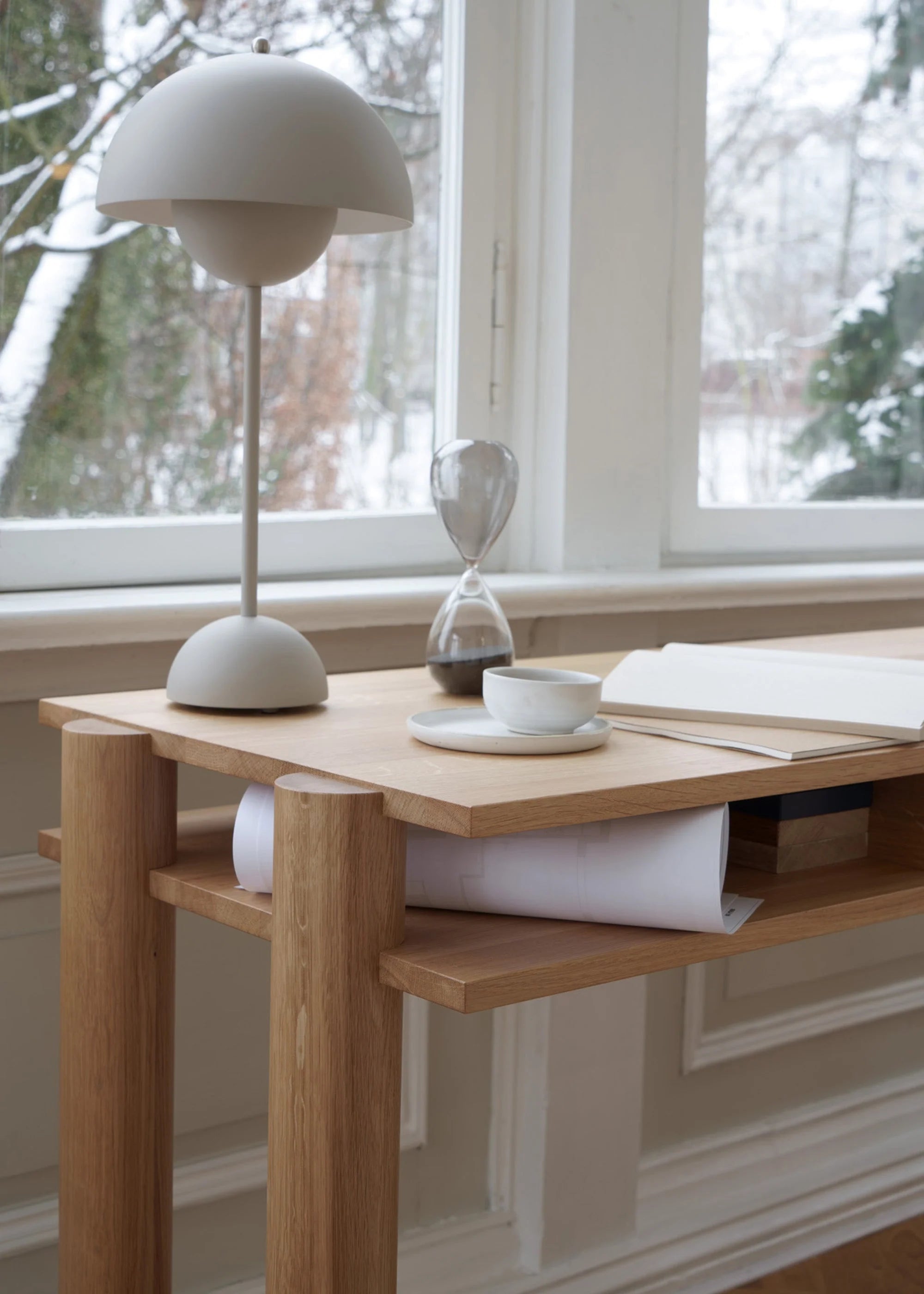 BOLD Desk Bleached Oak Wood