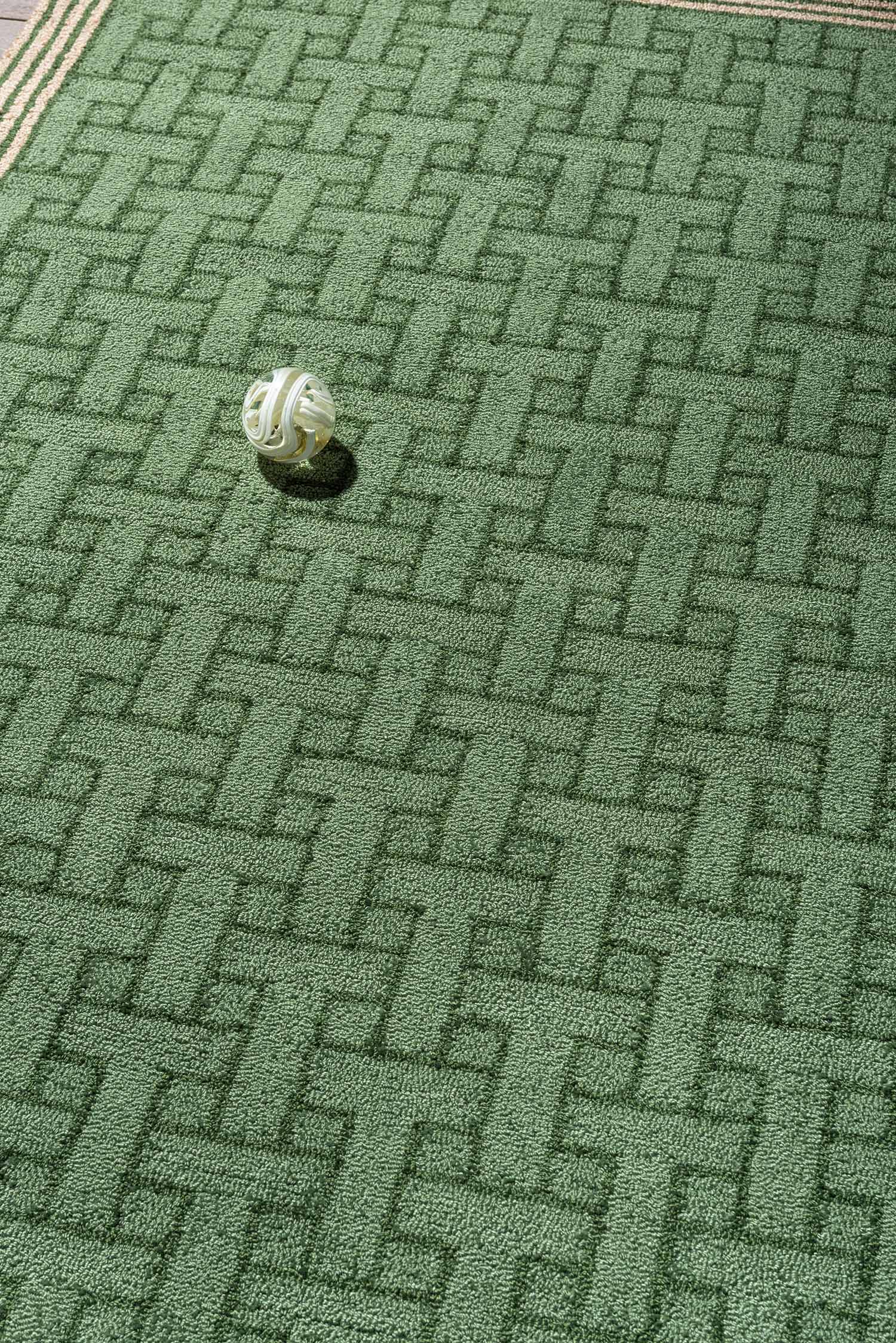 T-monogram external rug Jade green