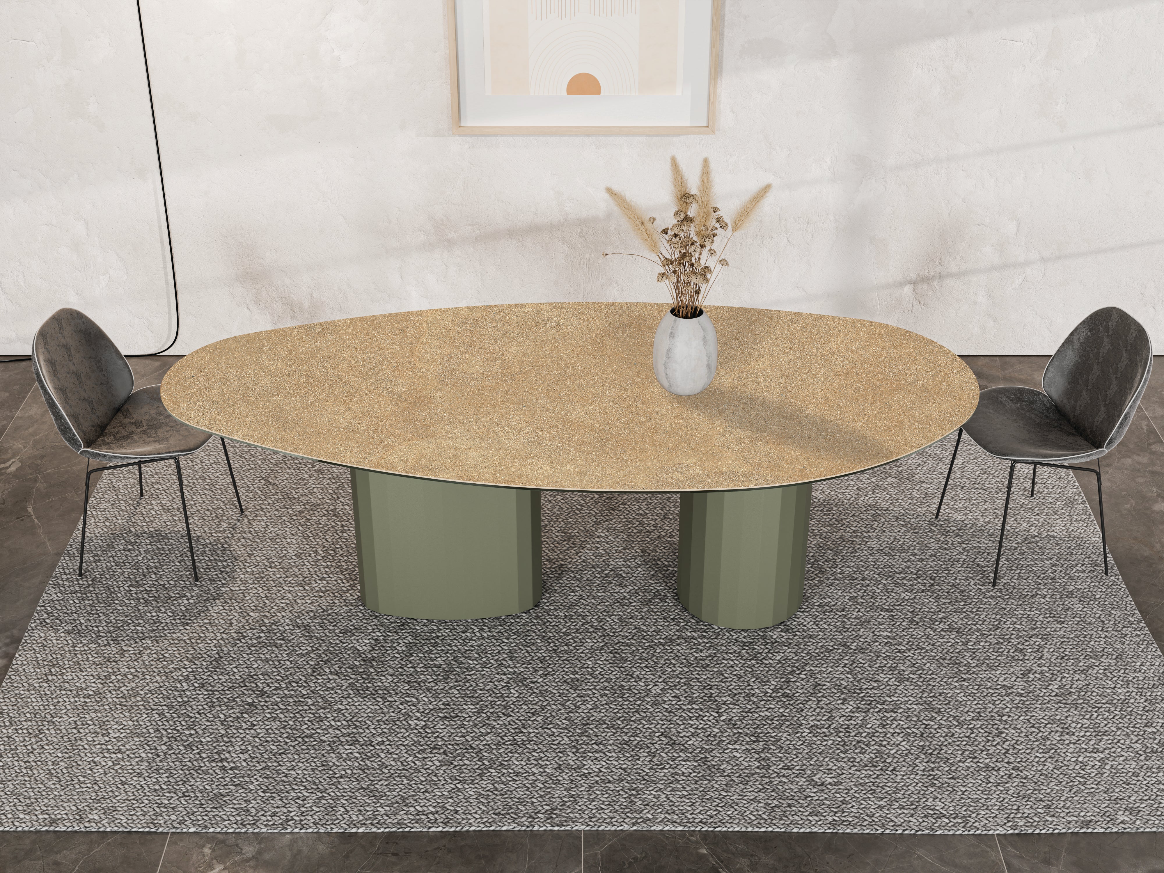 LUNARO Table in Quartz Sintered Stone