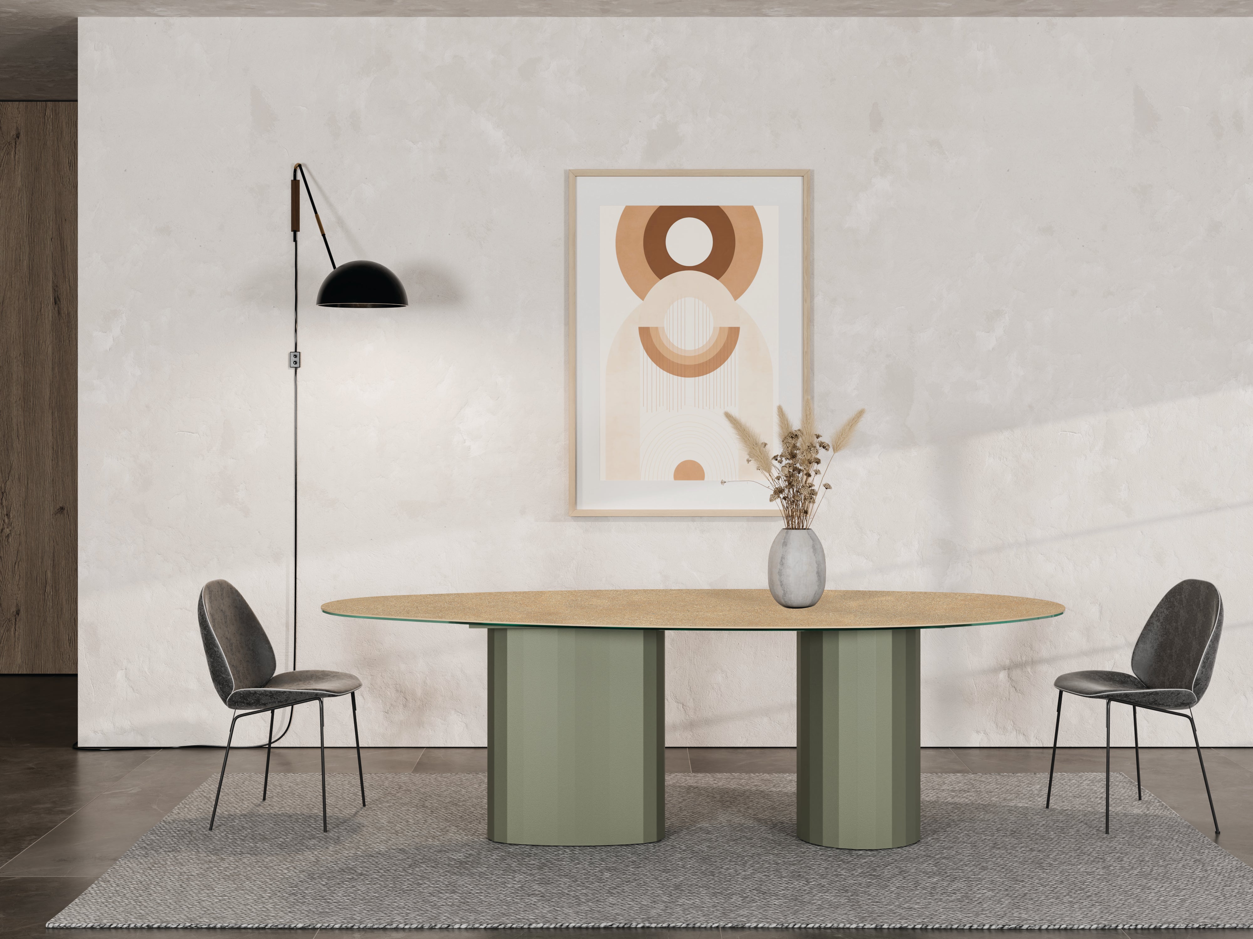 LUNARO Table in Quartz Sintered Stone