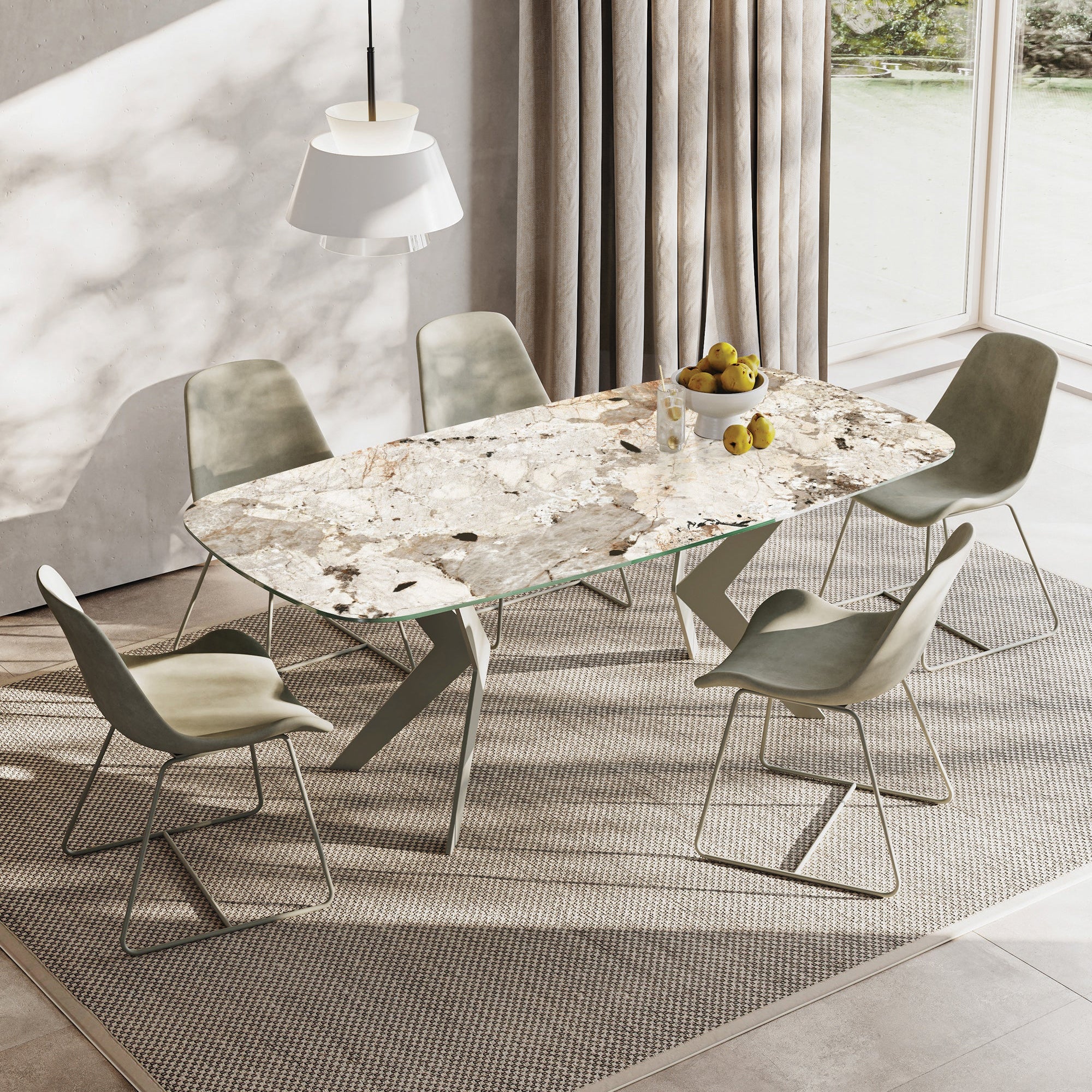 BOOMERANG Table quartz sintered stone
