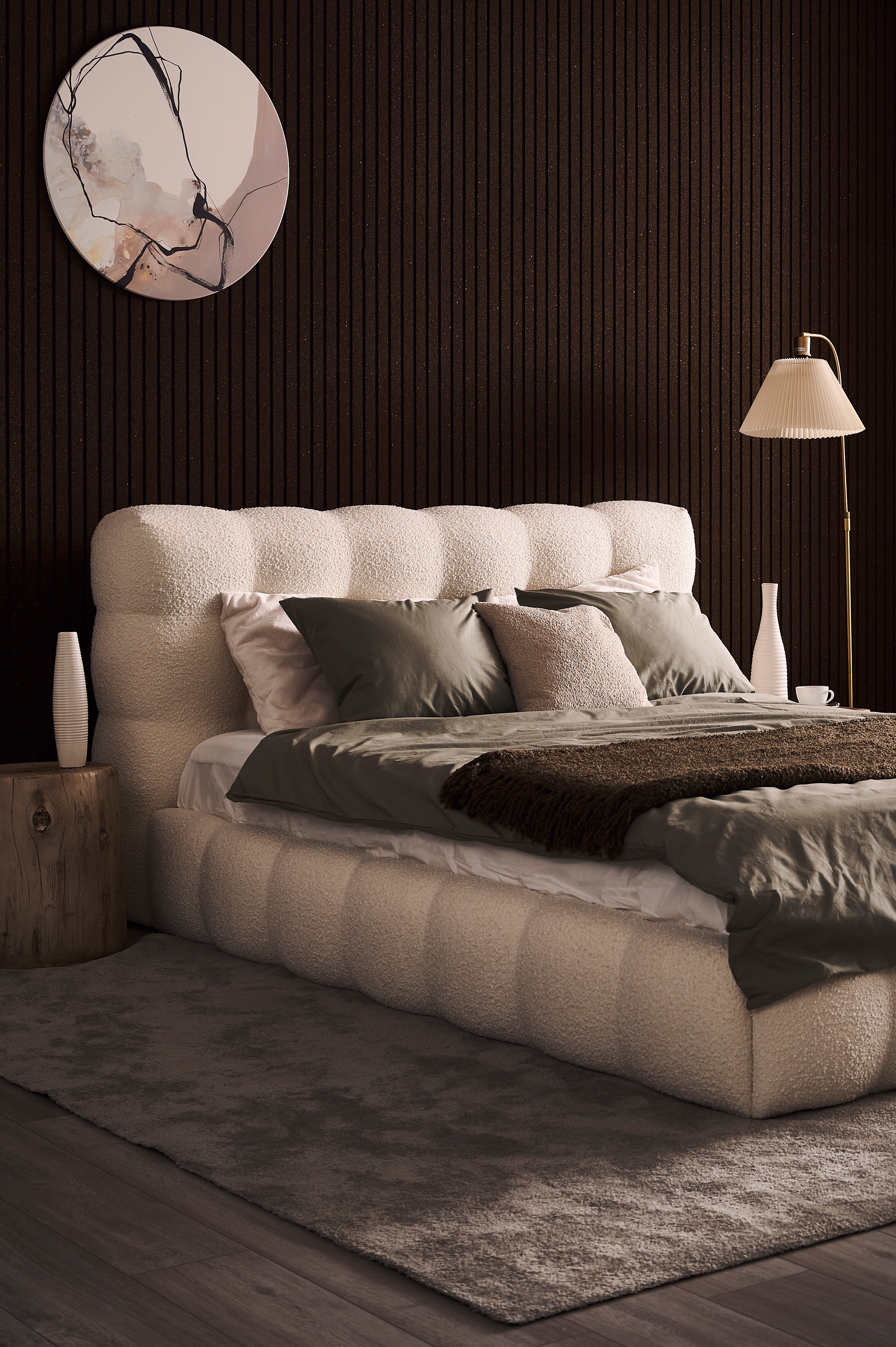 Upholstered bed MICHELLE customizable