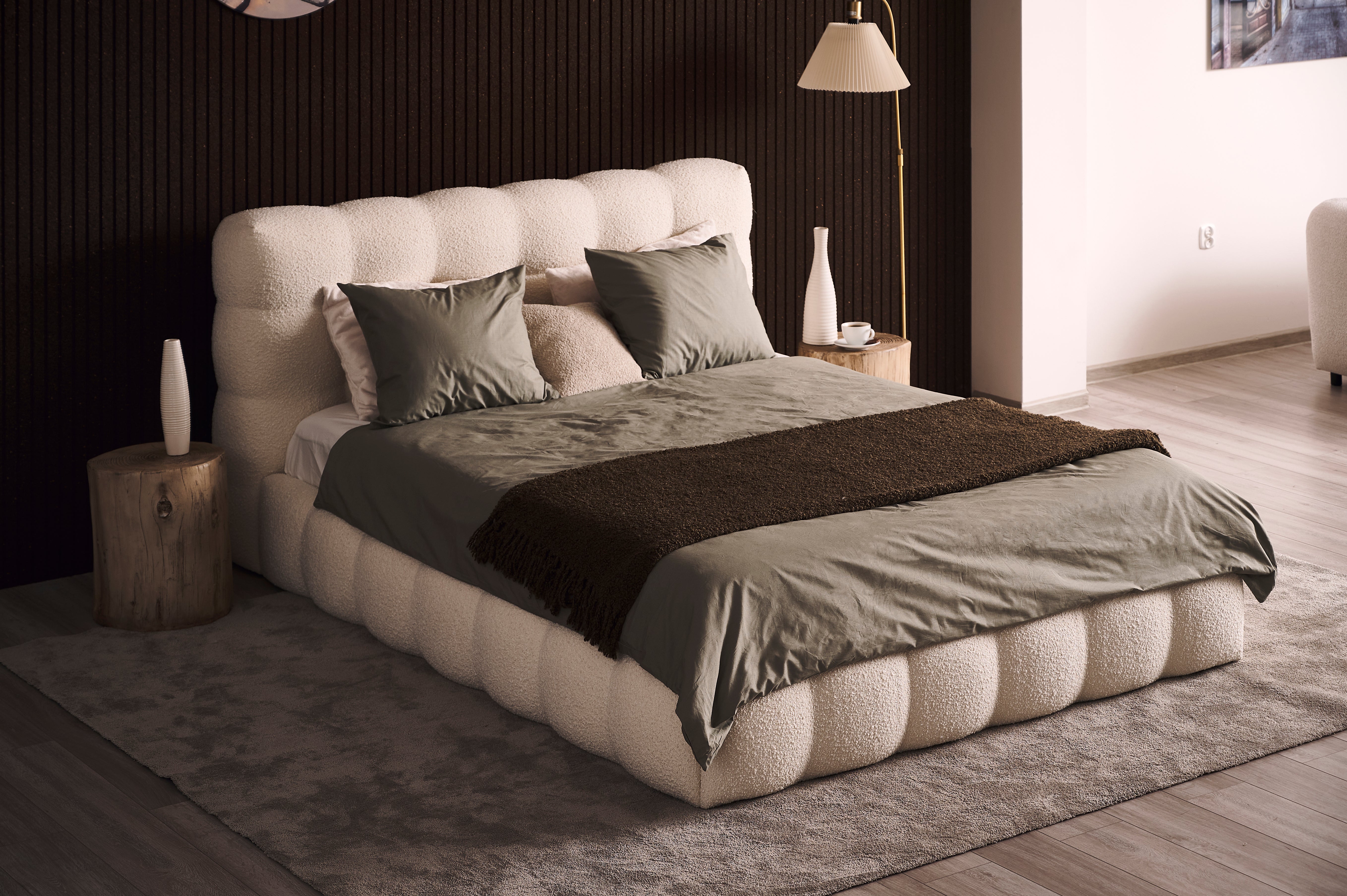 Upholstered bed MICHELLE customizable