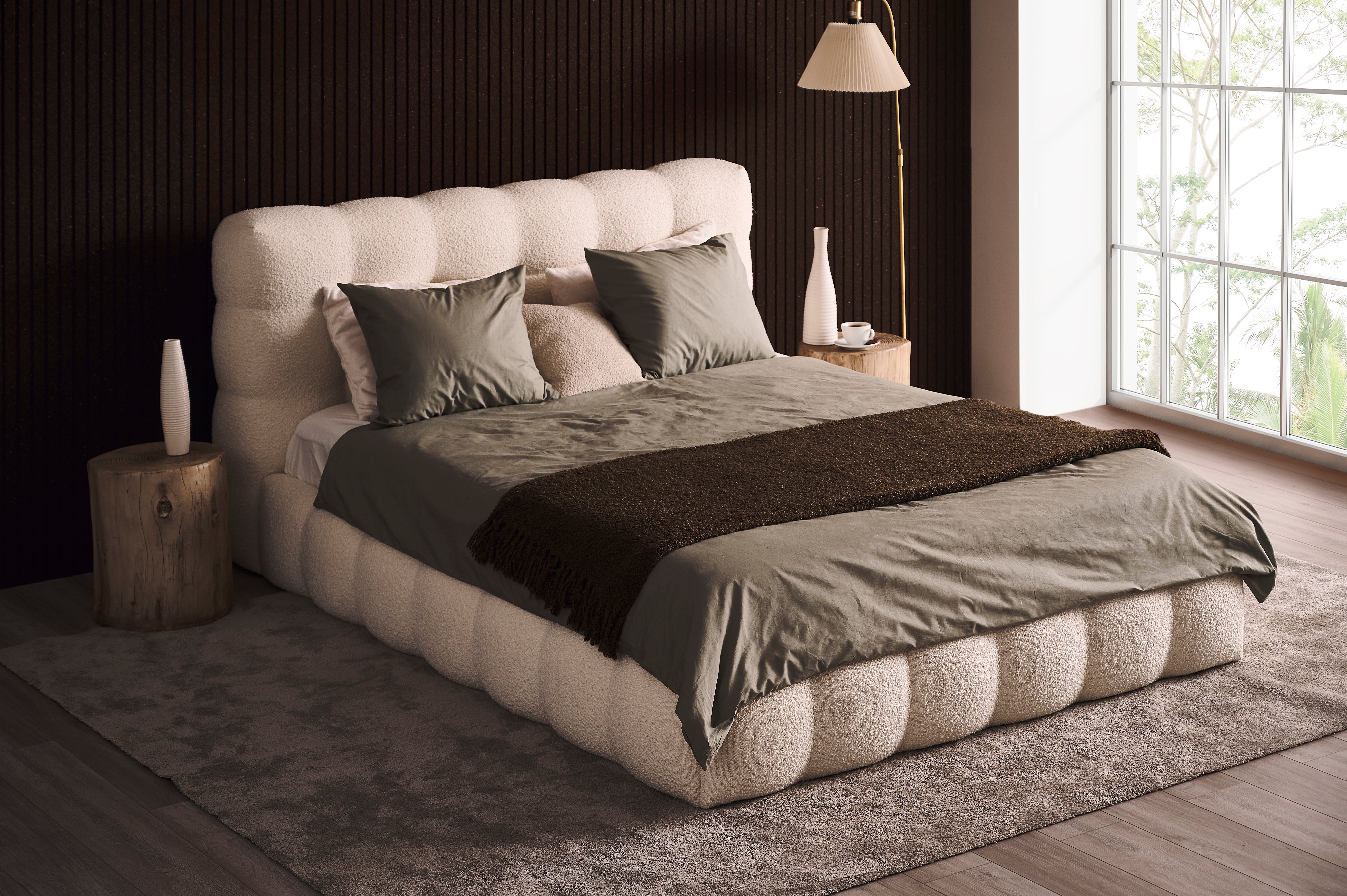 Upholstered bed MICHELLE customizable