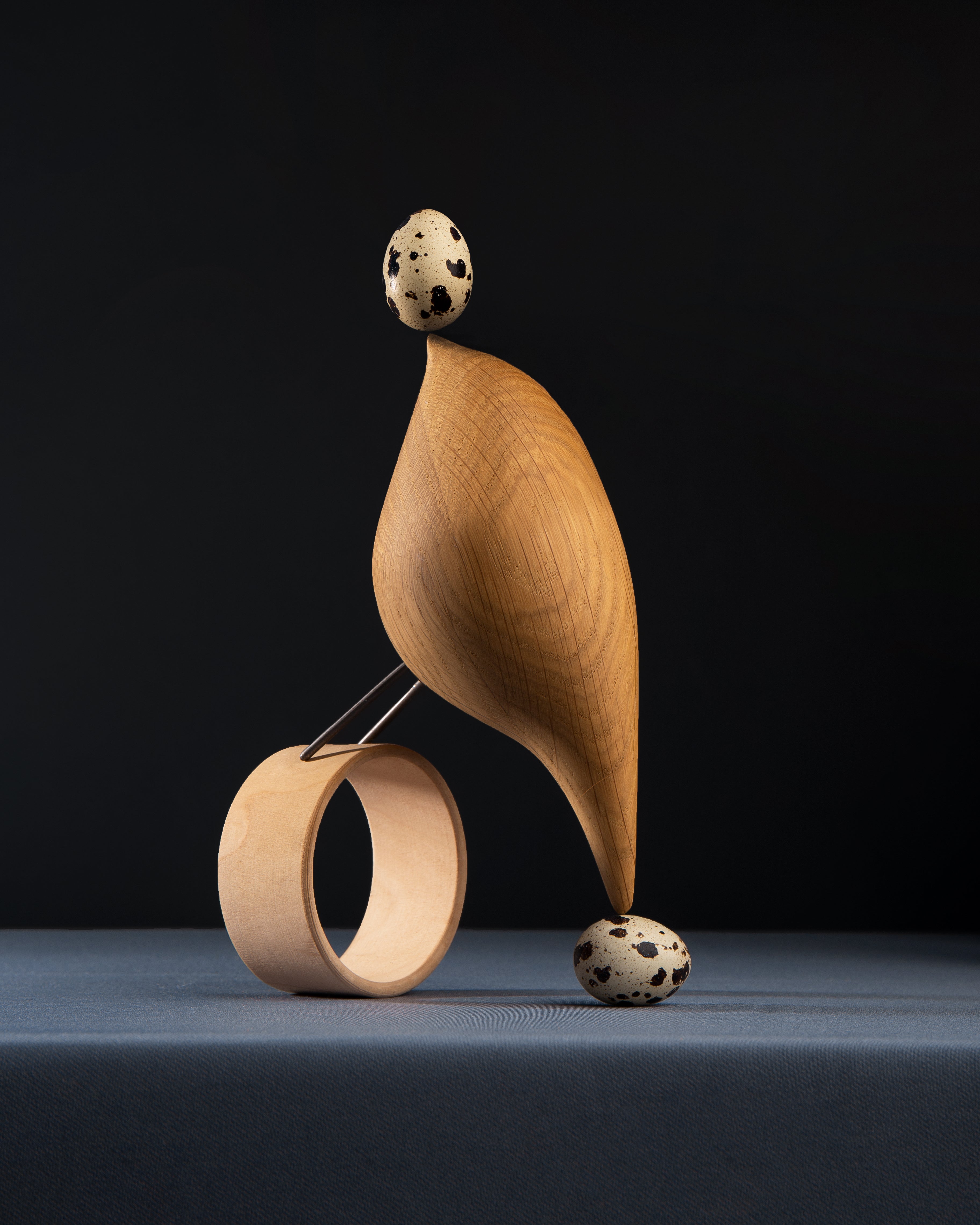 Decorative Figurine TWEETY DECORATIVE BIRD natural oak