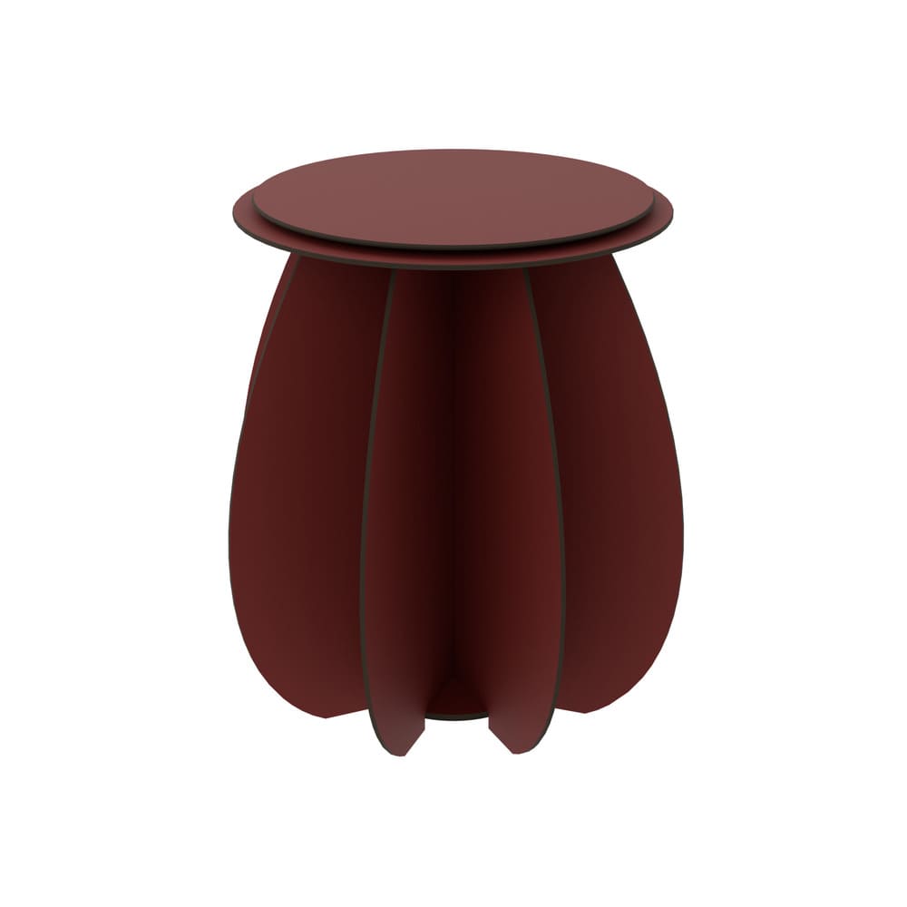 GARDENIA Red Garden Stool